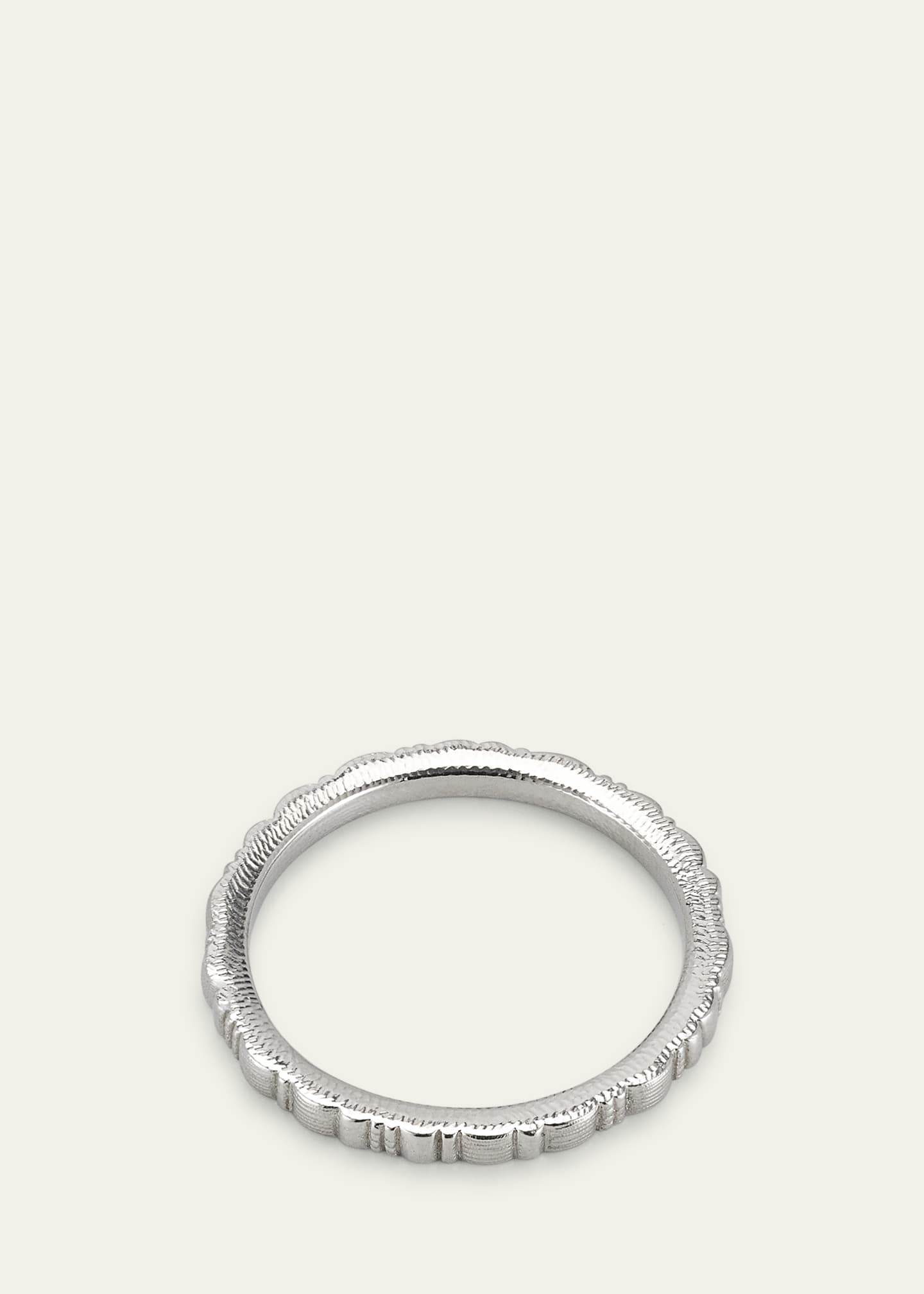 Alex Sepkus Platinum Ridges Band Ring Image 4 of 4