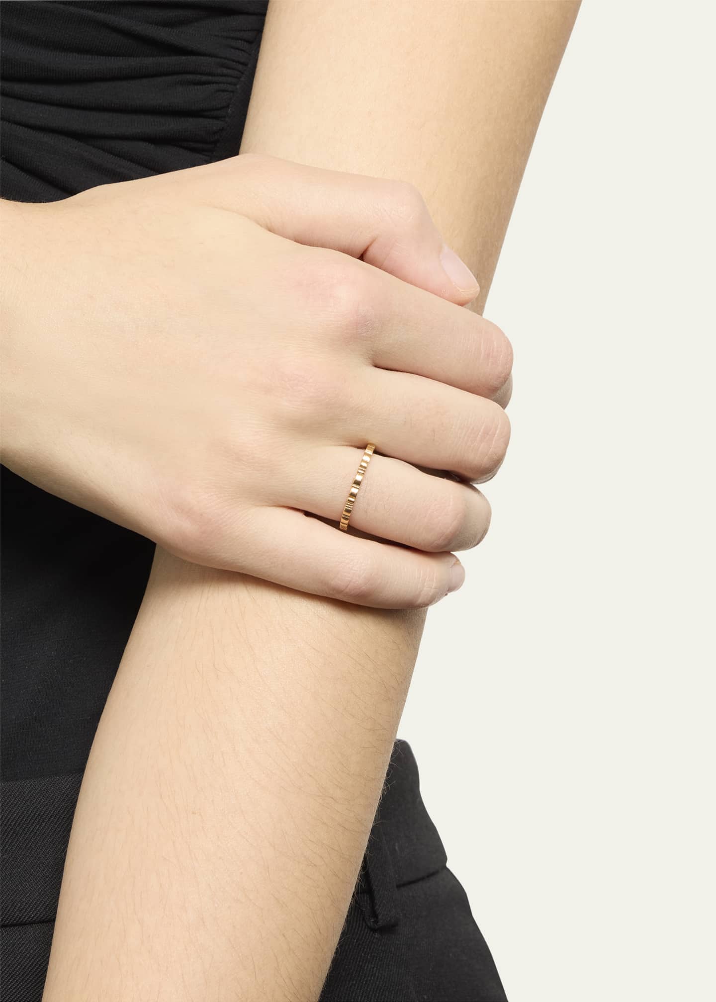 Alex Sepkus 18K Yellow Gold Ridges Band Ring Image 2 of 4