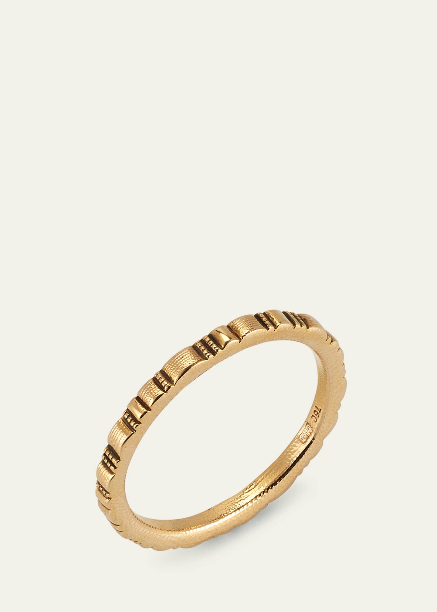 Alex Sepkus 18K Yellow Gold Ridges Band Ring Image 3 of 4
