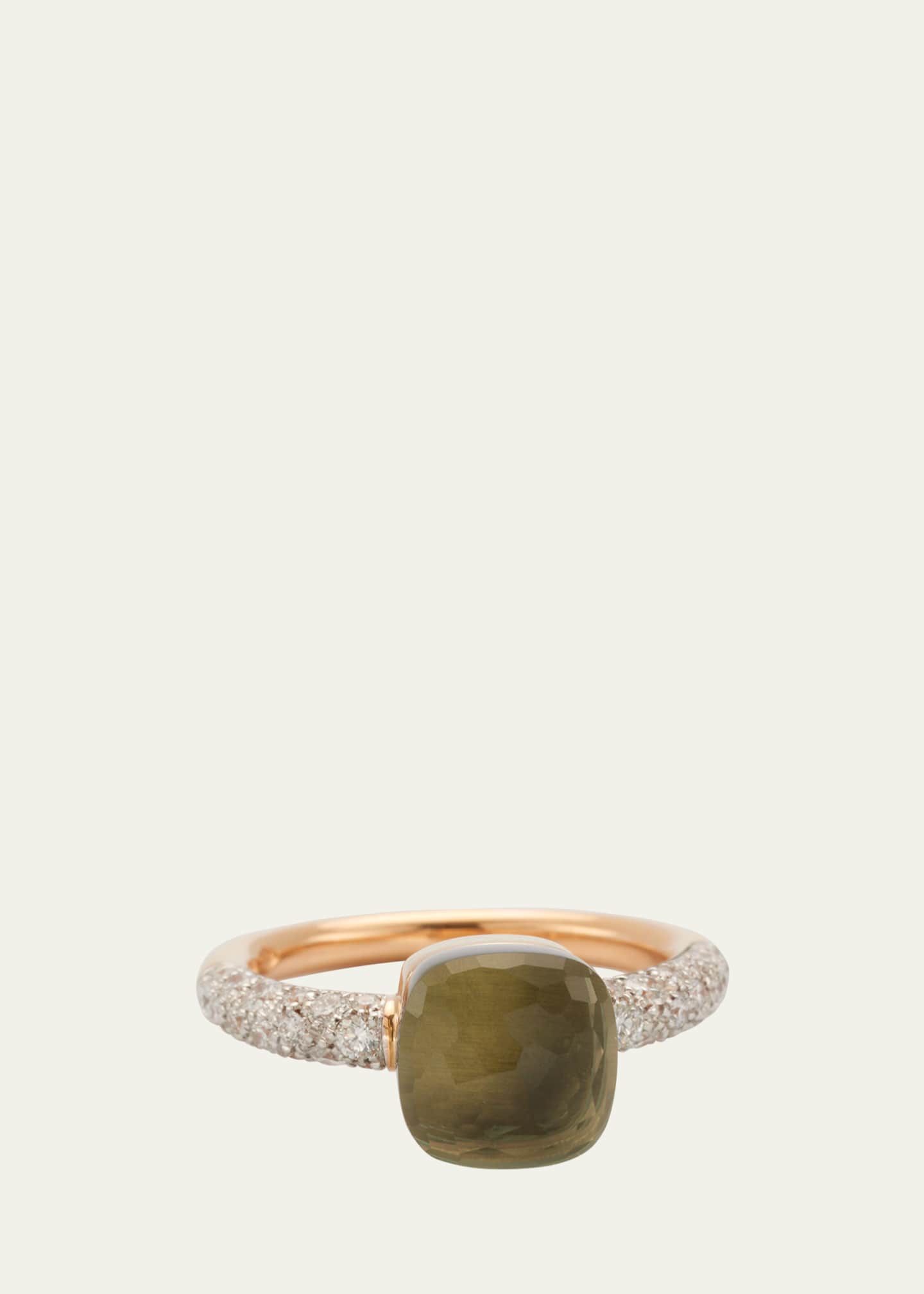 Pomellato Nudo Petit 18K Gold Ring with Prasiolite Image 1 of 5