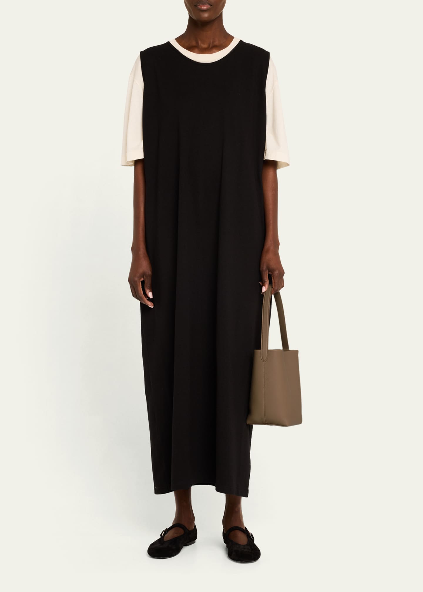 N/S Park Tote Small in Lux Grained Calfksin