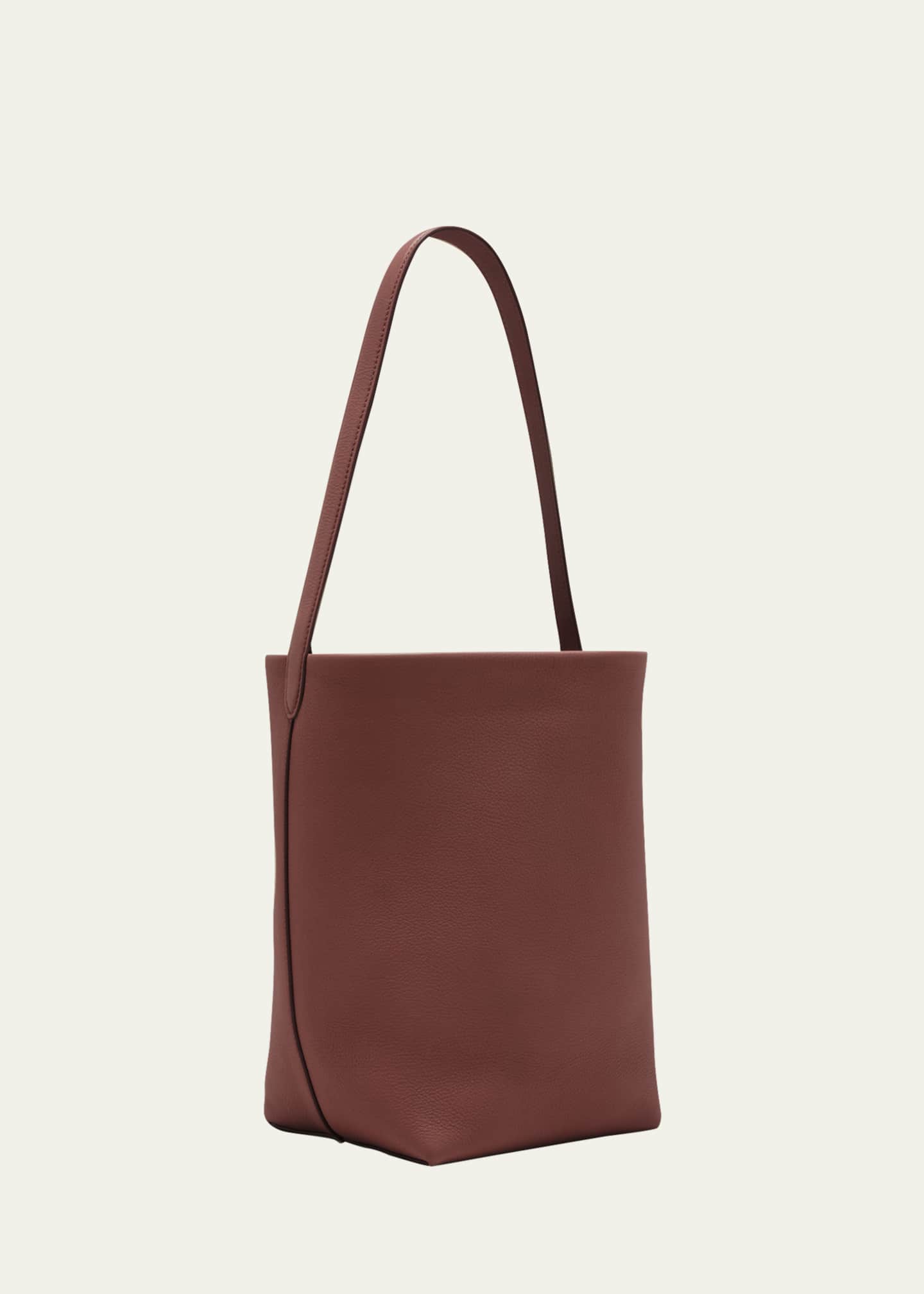 The row park outlet leather tote