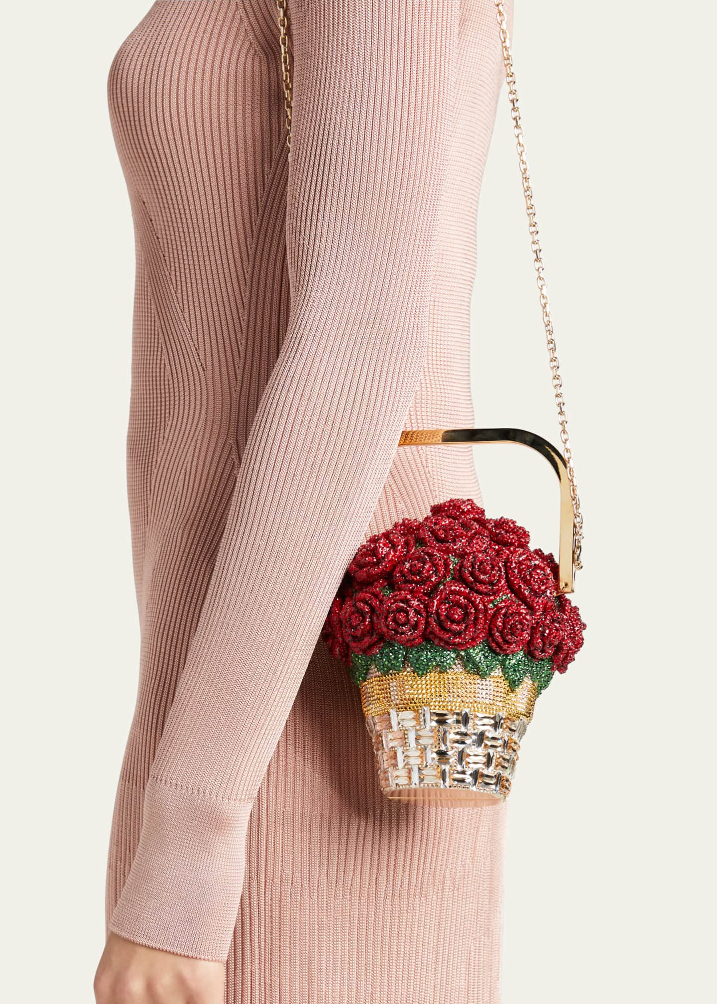 Judith Leiber Couture Strawberry Cupcake Crystal Evening Clutch Bag,  Gold/Rose/Multi - Bergdorf Goodman