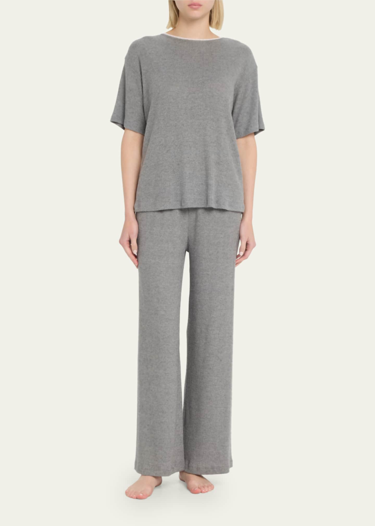 Andine Soleil High-Rise Cropped Ribbed Pants Image 2 of 5