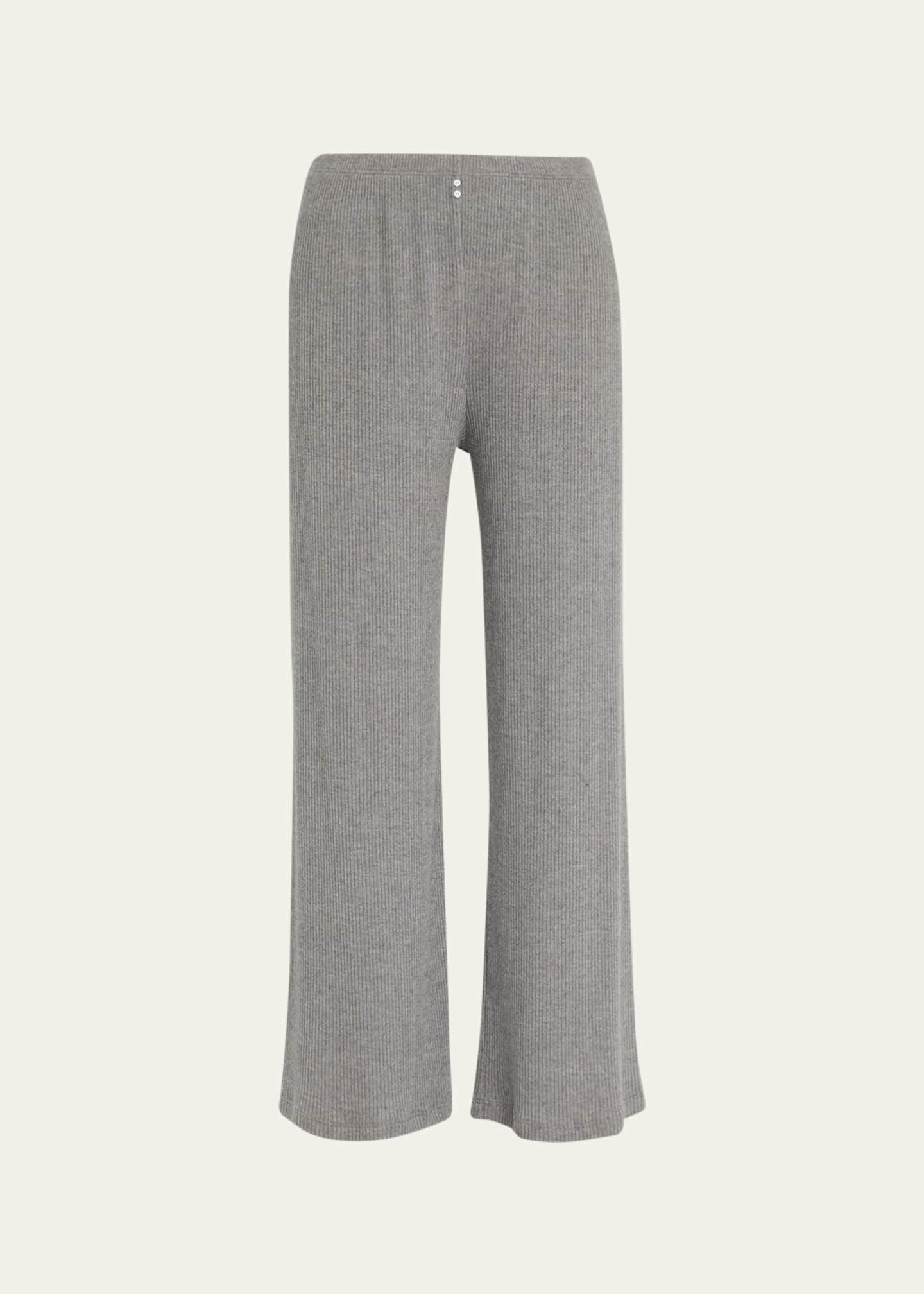 Andine Soleil High-Rise Cropped Ribbed Pants Image 1 of 5