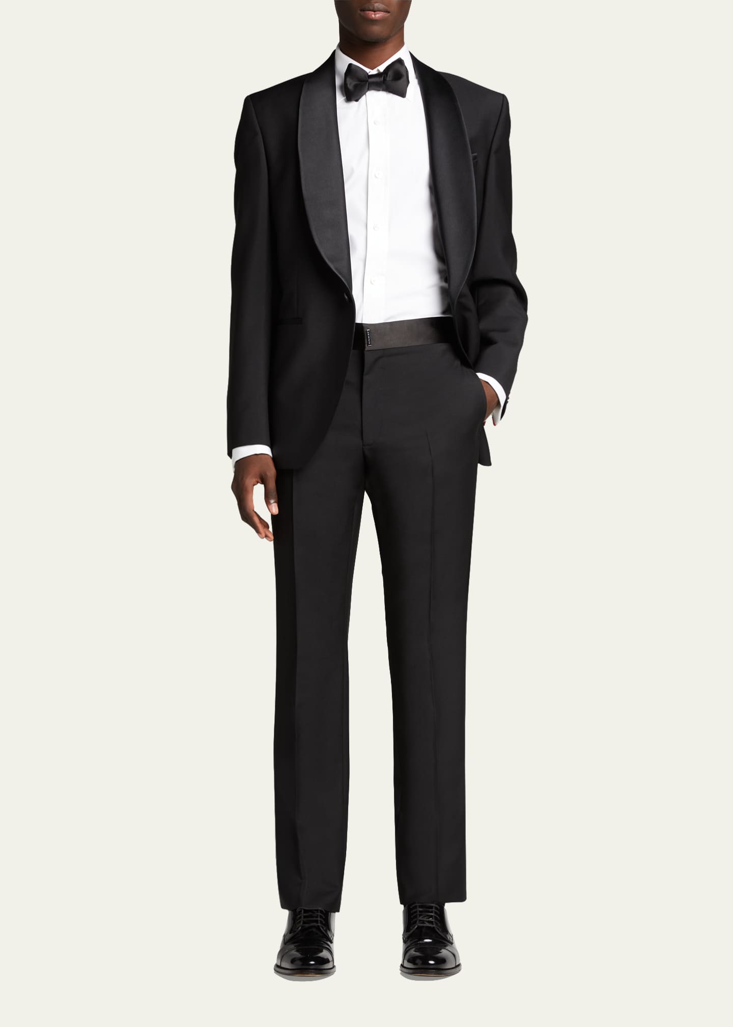 Givenchy Men's Classic-Fit Tuxedo Trousers Image 2 of 5