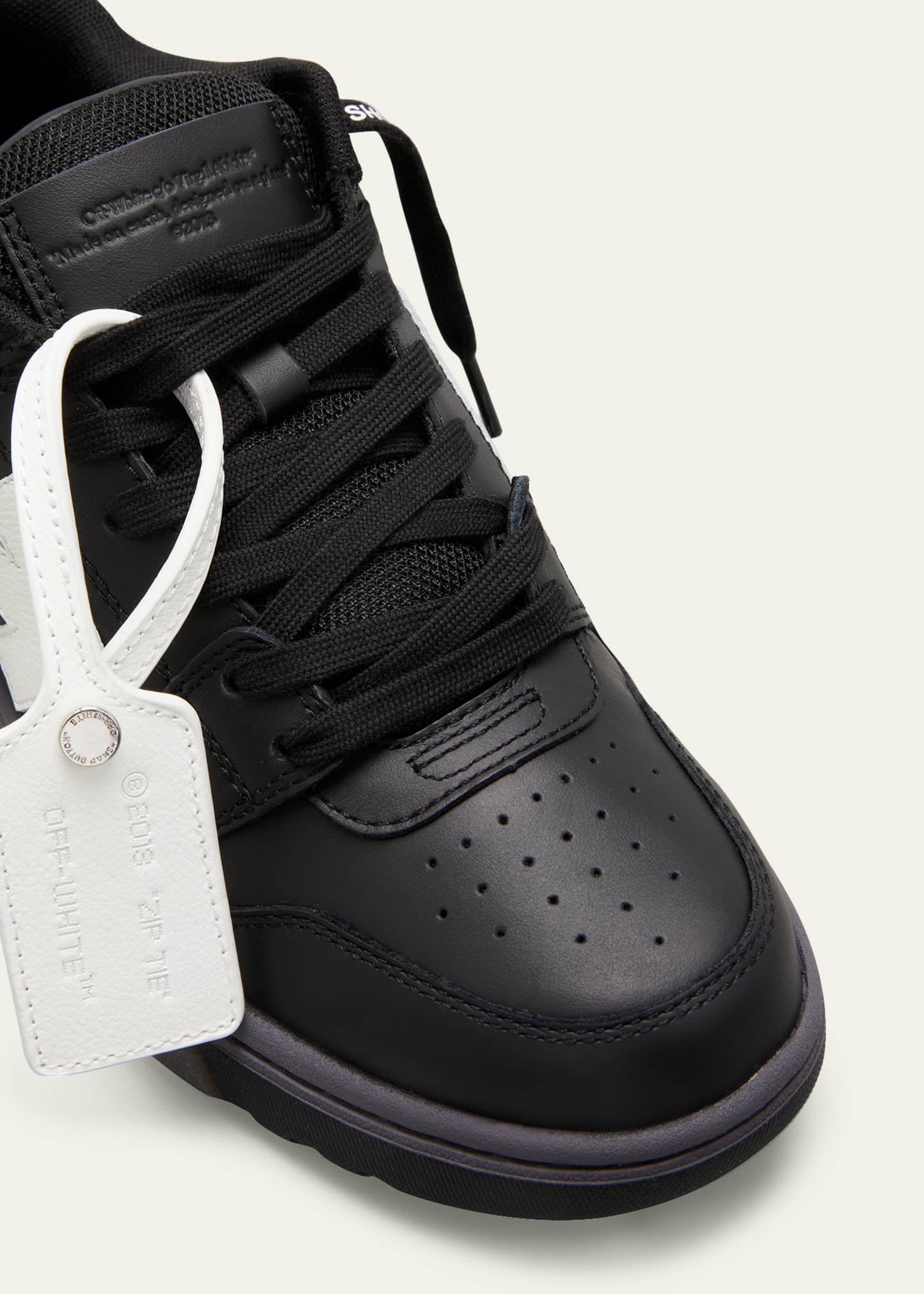 out of office arrow calfskin sneakers