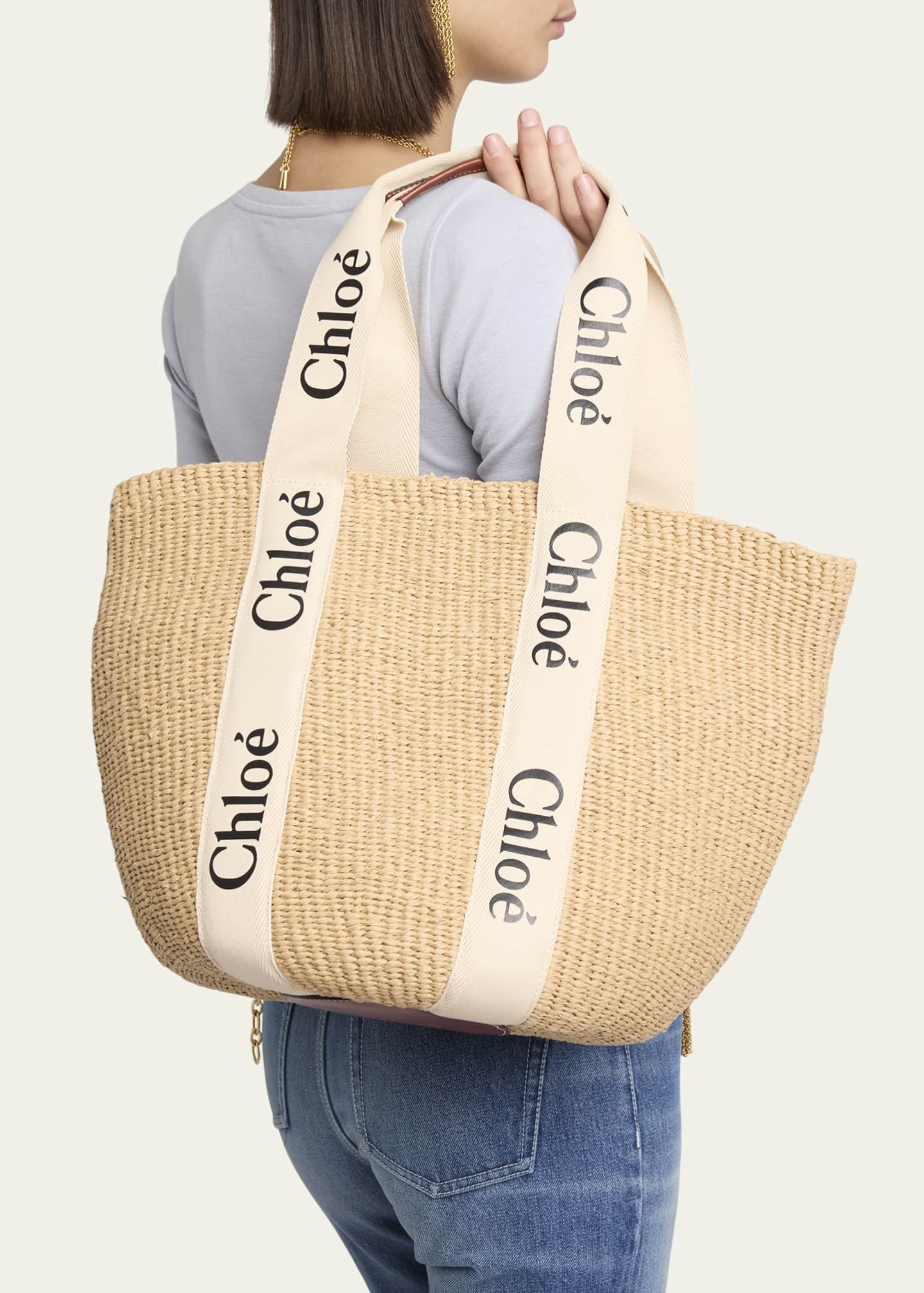 Chloé Large Woody Tote Bag