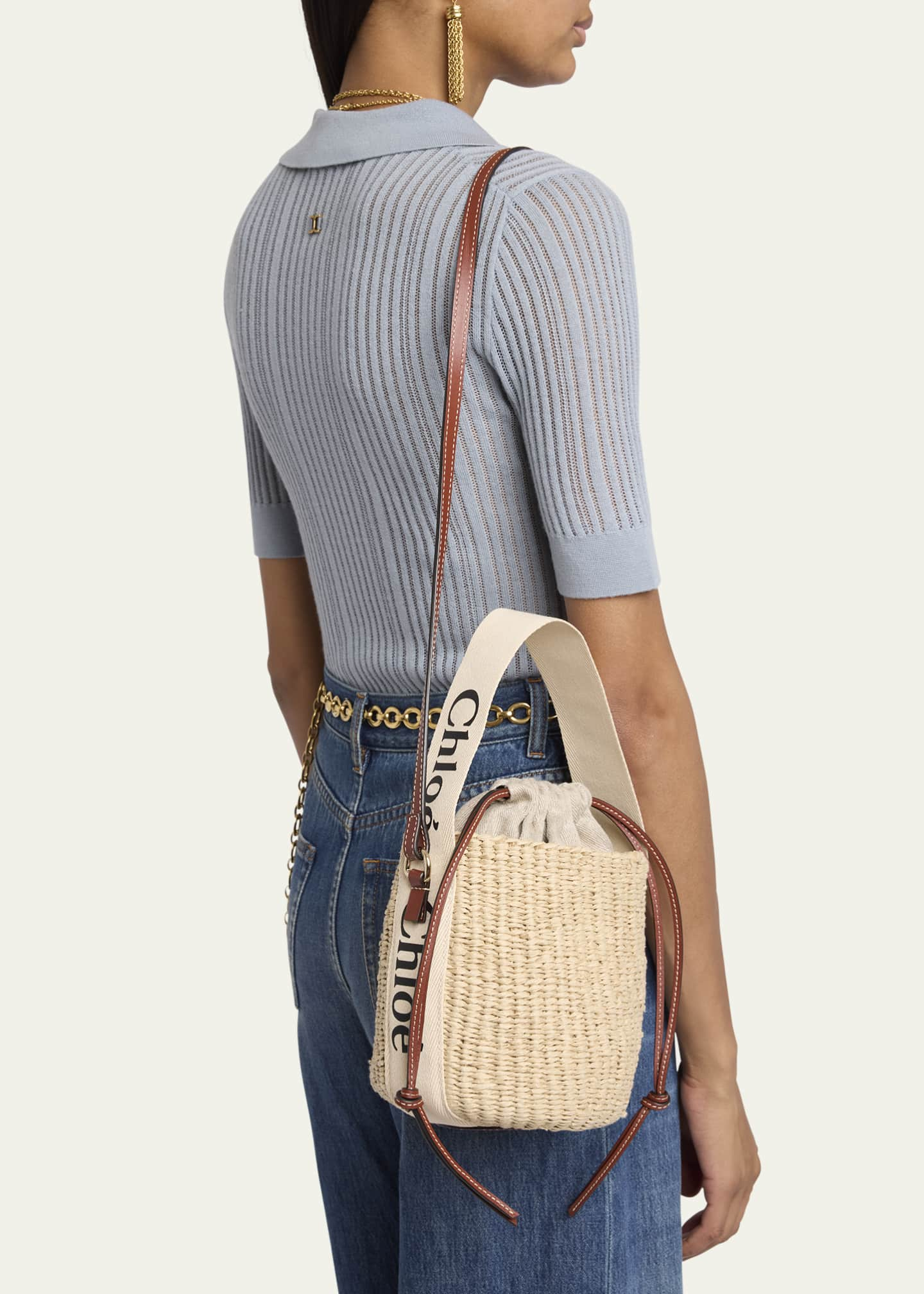 chloe mini basket bag