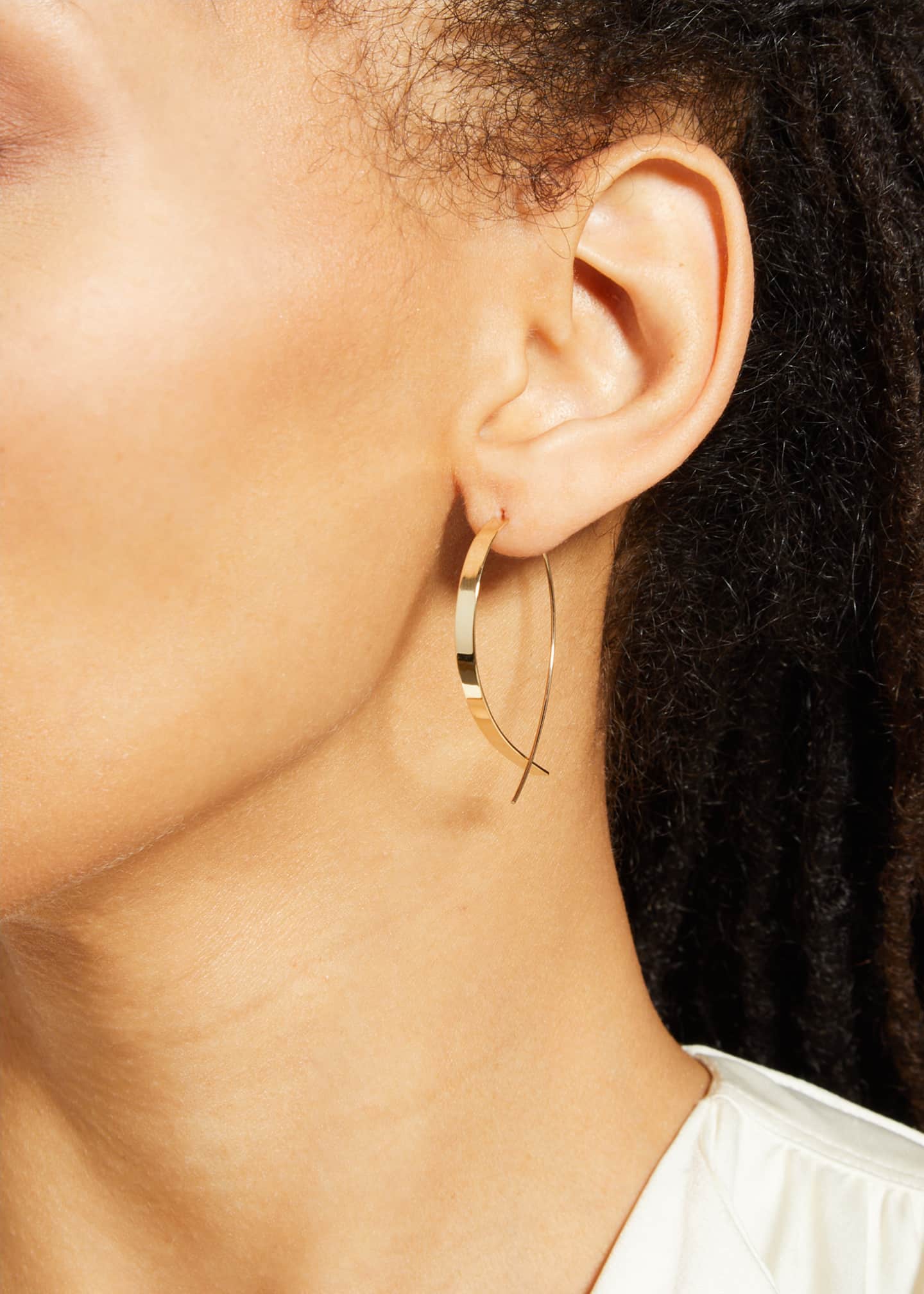 Lana upside down hoop earrings outlet