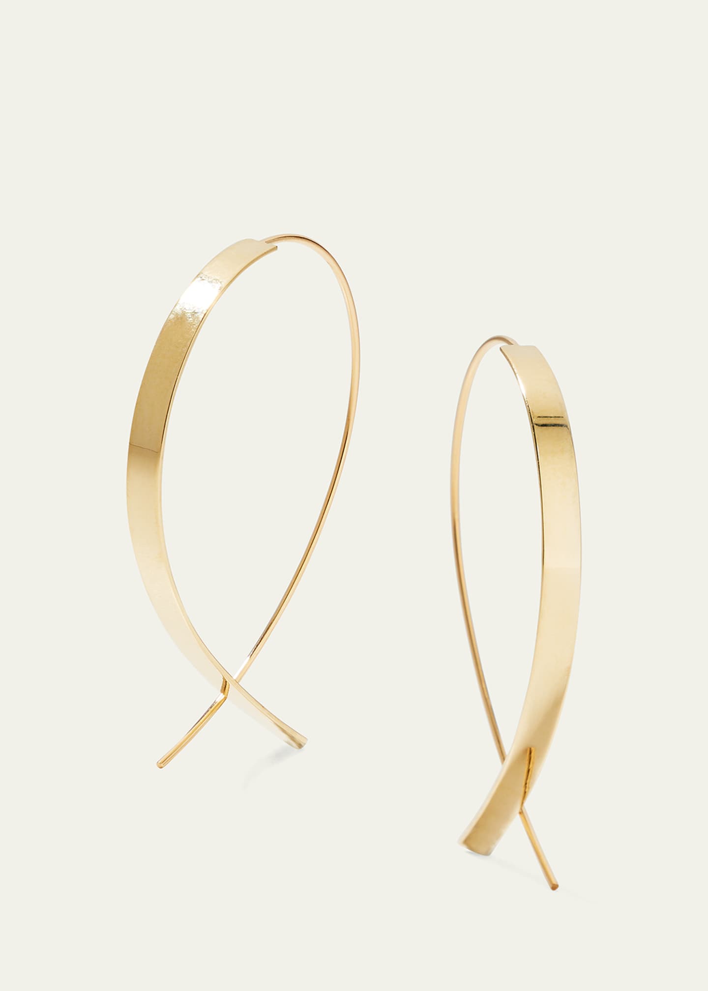 Lana Flat Small Upside Down Hoop Earrings Bergdorf Goodman
