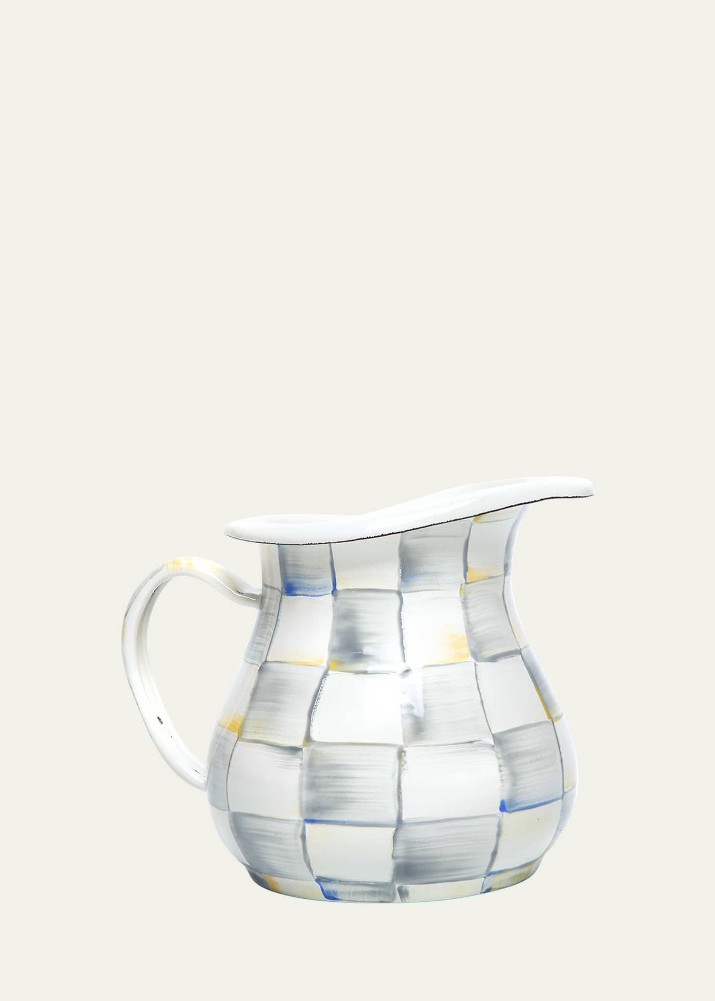 MacKenzie-Childs Sterling Check Creamer