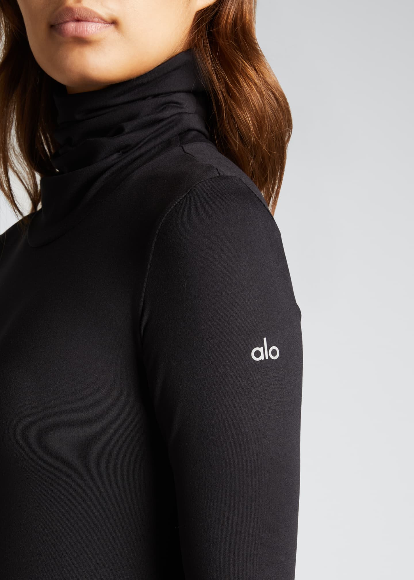 alo yoga haze turtleneck sweatshirt