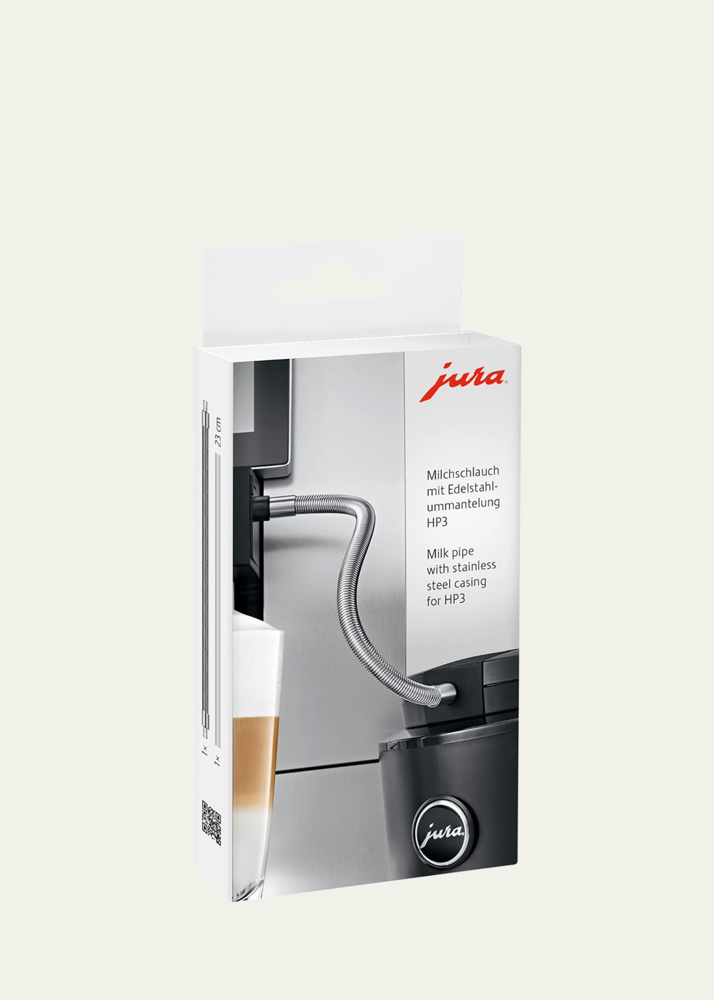 JURA Milk Pipe with Stainless Steel Casing Fits X8, Z10, S8, E8