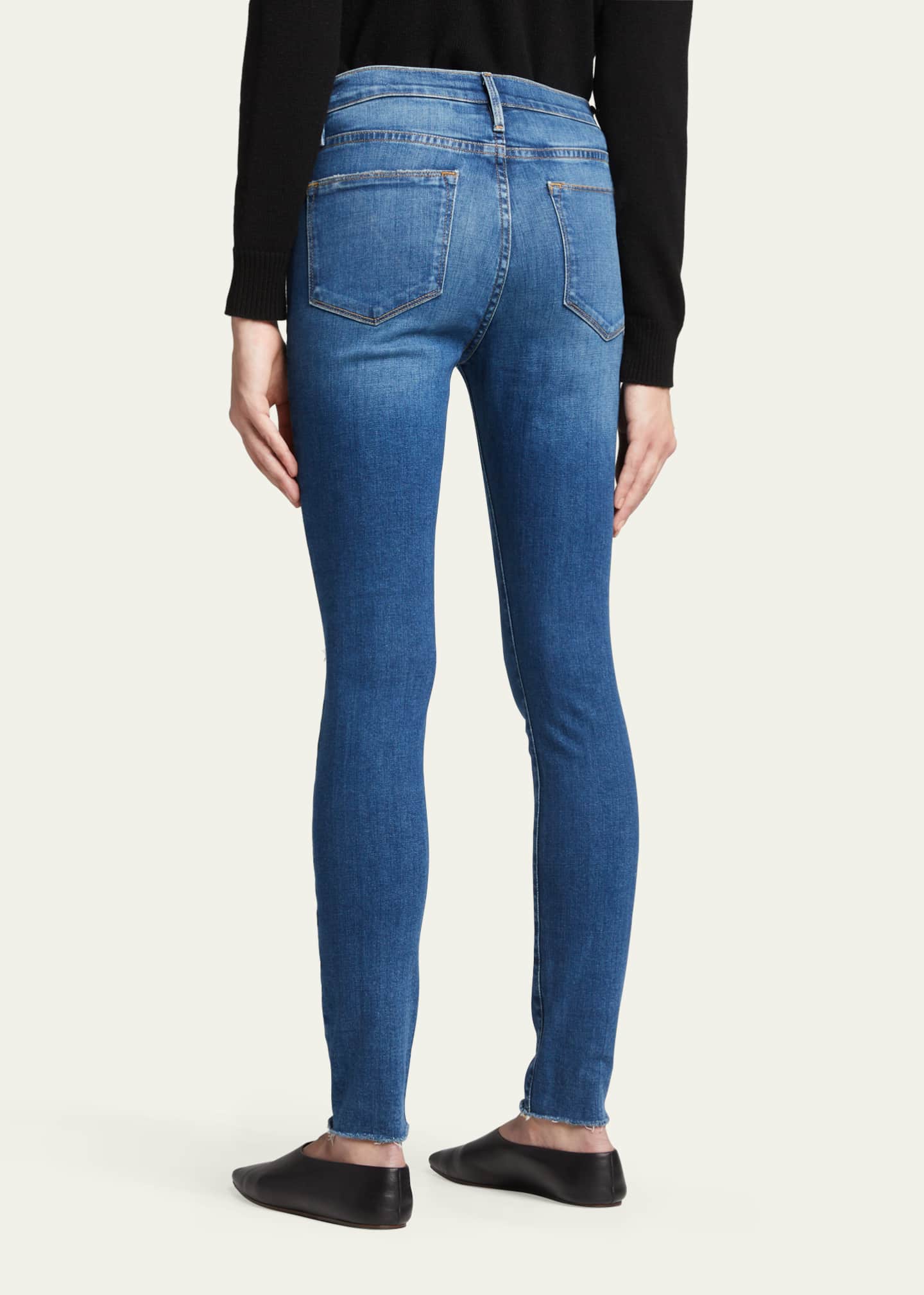 FRAME Le High Skinny Degradable Jeans Bergdorf Goodman