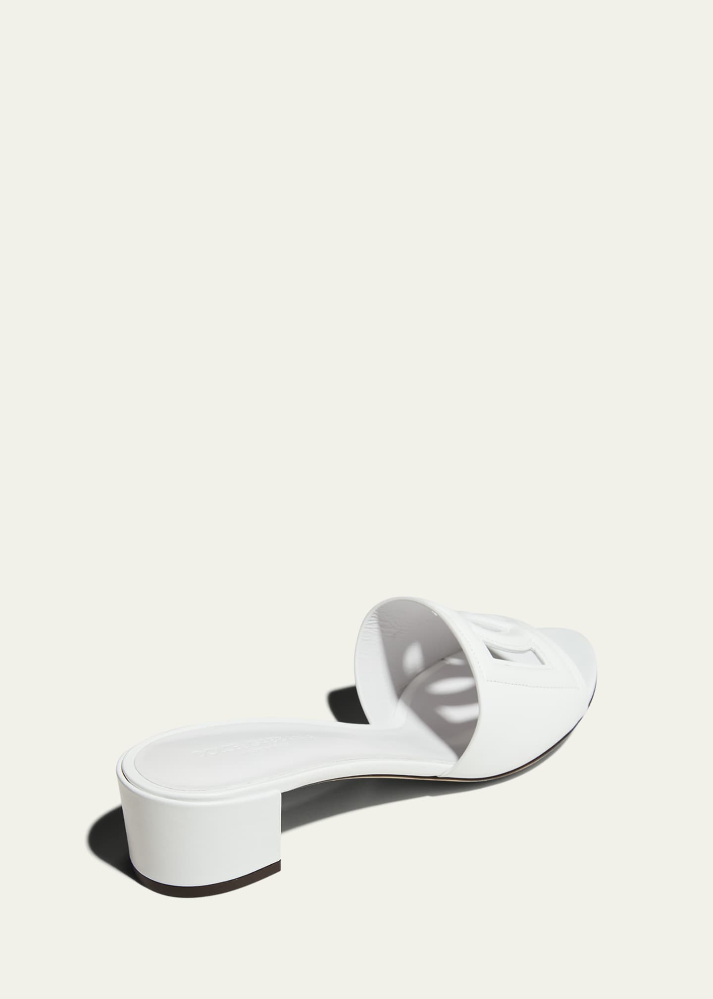 Dolce&Gabbana 40mm DG Cutout Leather Slide Image 3 of 5