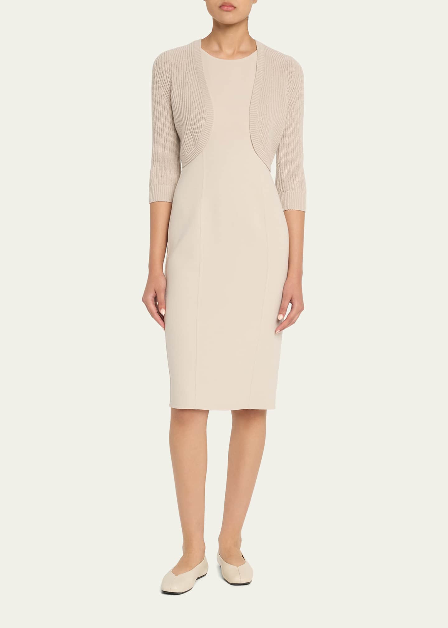 Michael Kors Collection Cashmere Cropped Shrug Image 2 of 5
