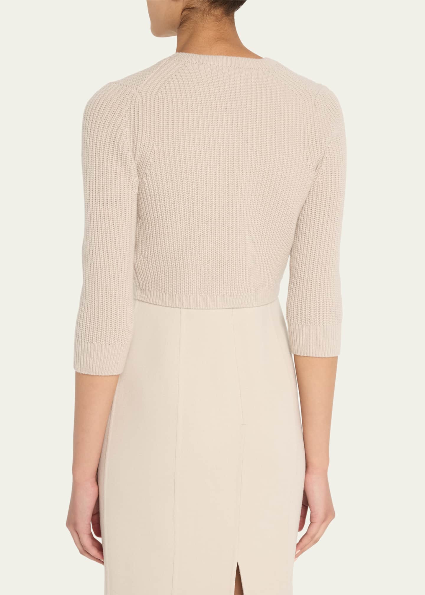 Michael Kors Collection Cashmere Cropped Shrug Image 3 of 5