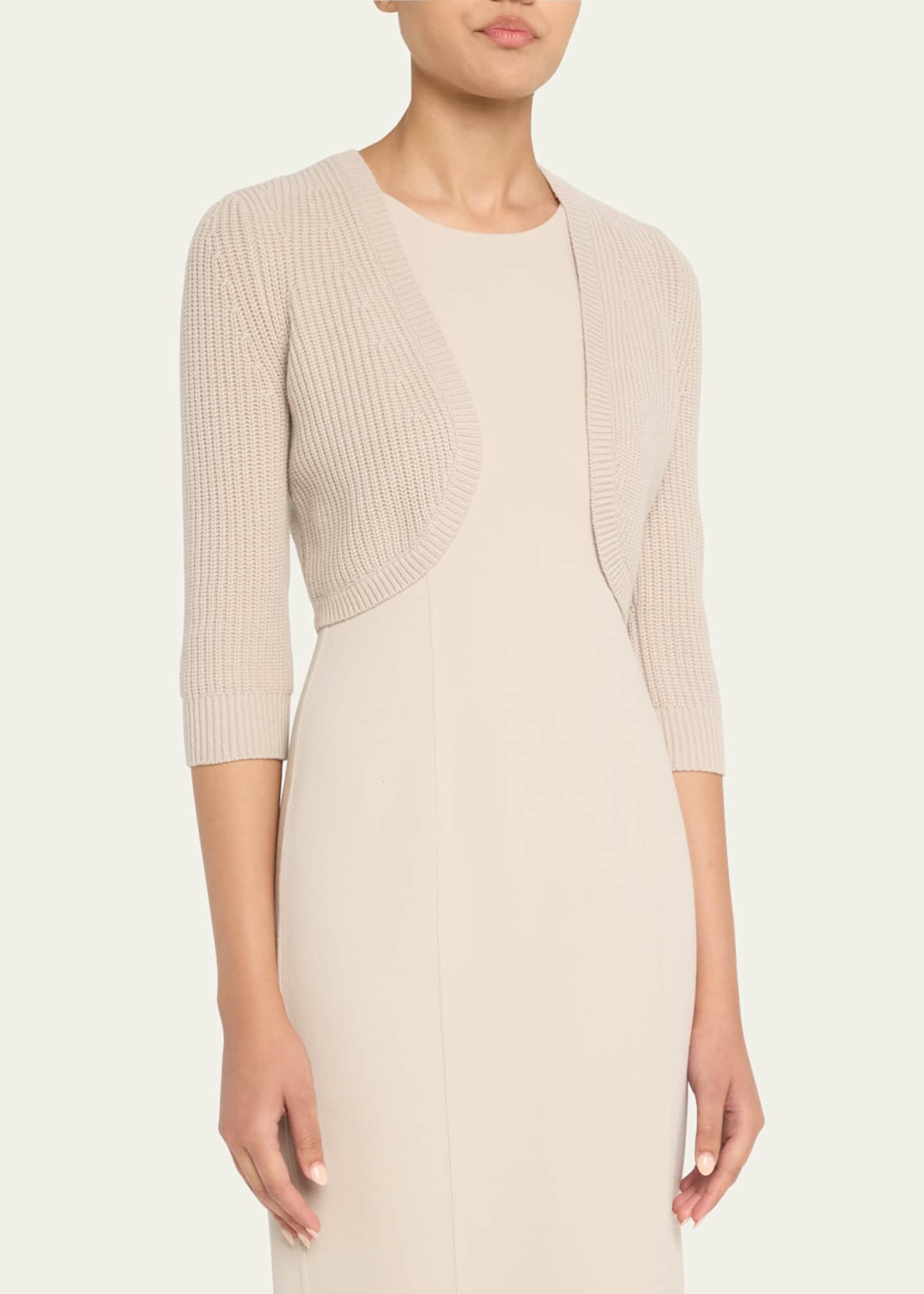 Michael Kors Collection Cashmere Cropped Shrug Image 4 of 5