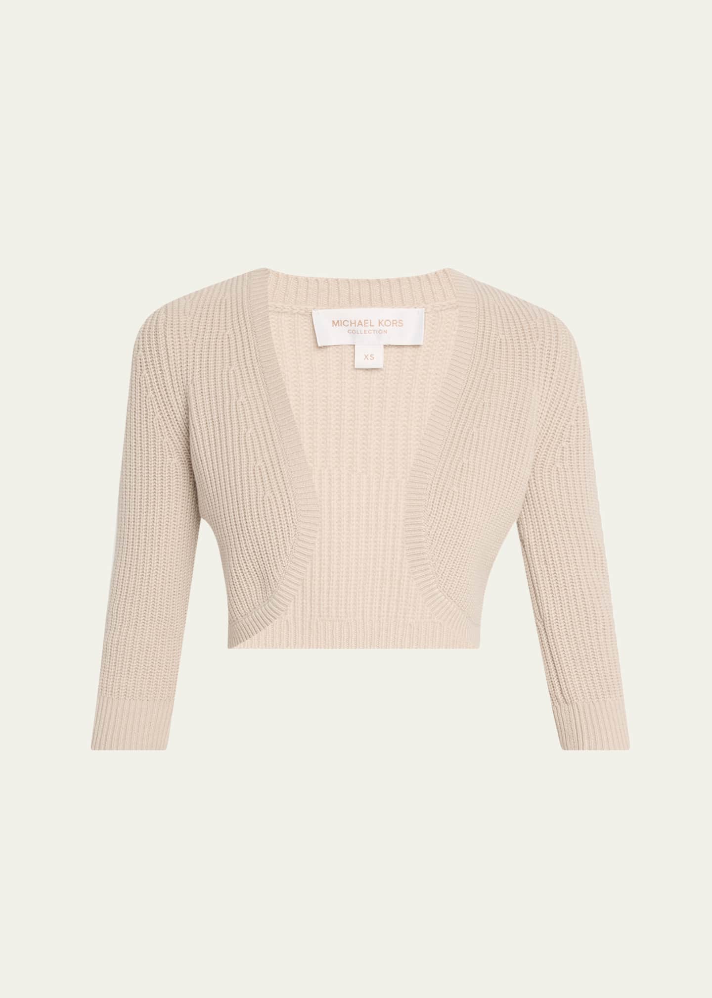 Michael Kors Collection Cashmere Cropped Shrug Image 1 of 5