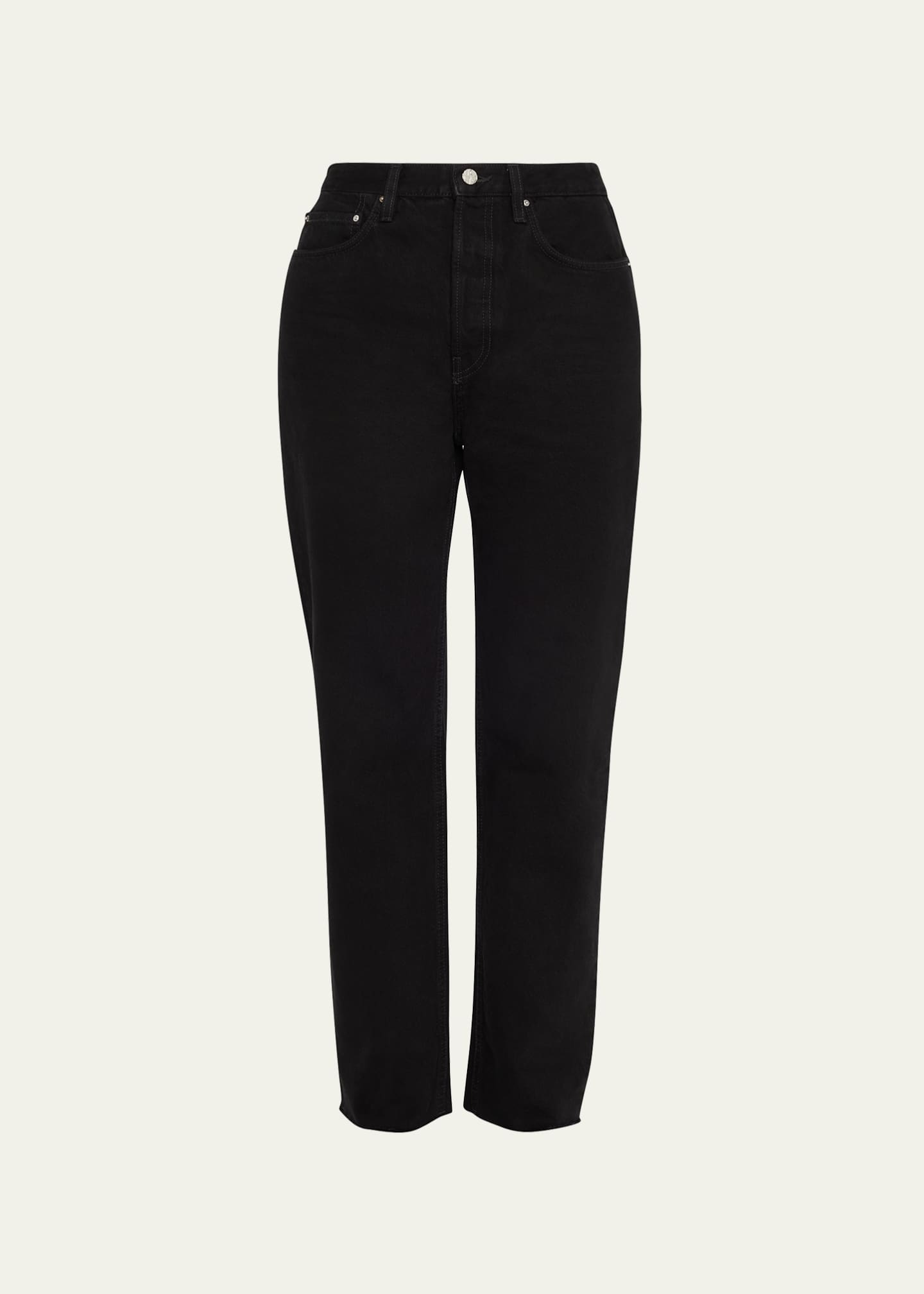 Toteme Classic-Cut Frayed Denim Pants Image 1 of 5