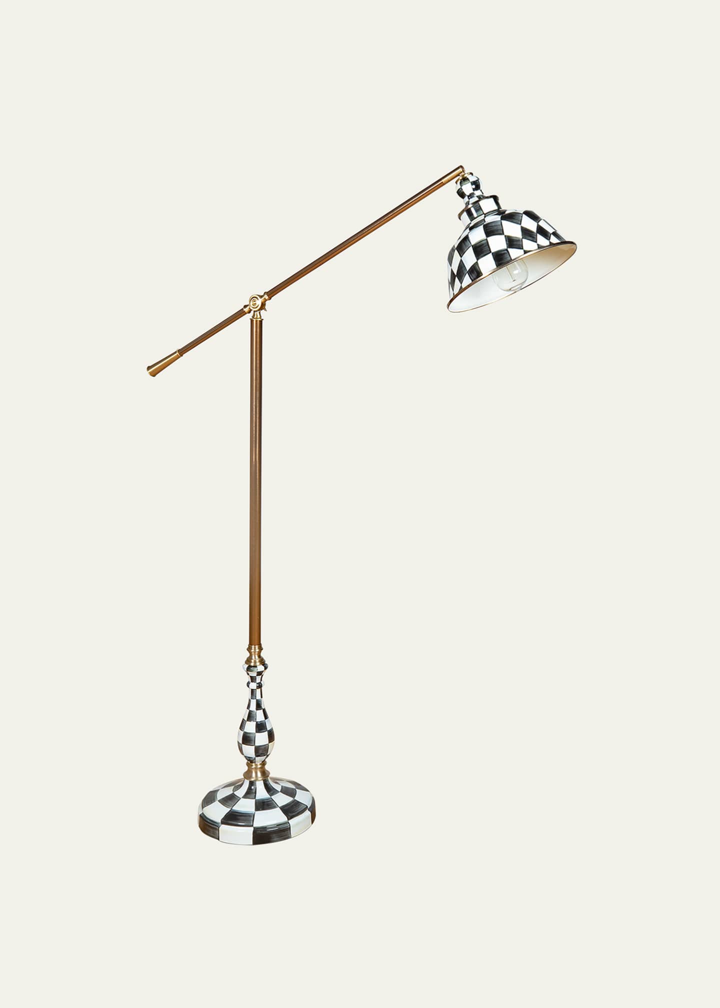 MacKenzie-Childs Courtly Check Reading Floor Lamp