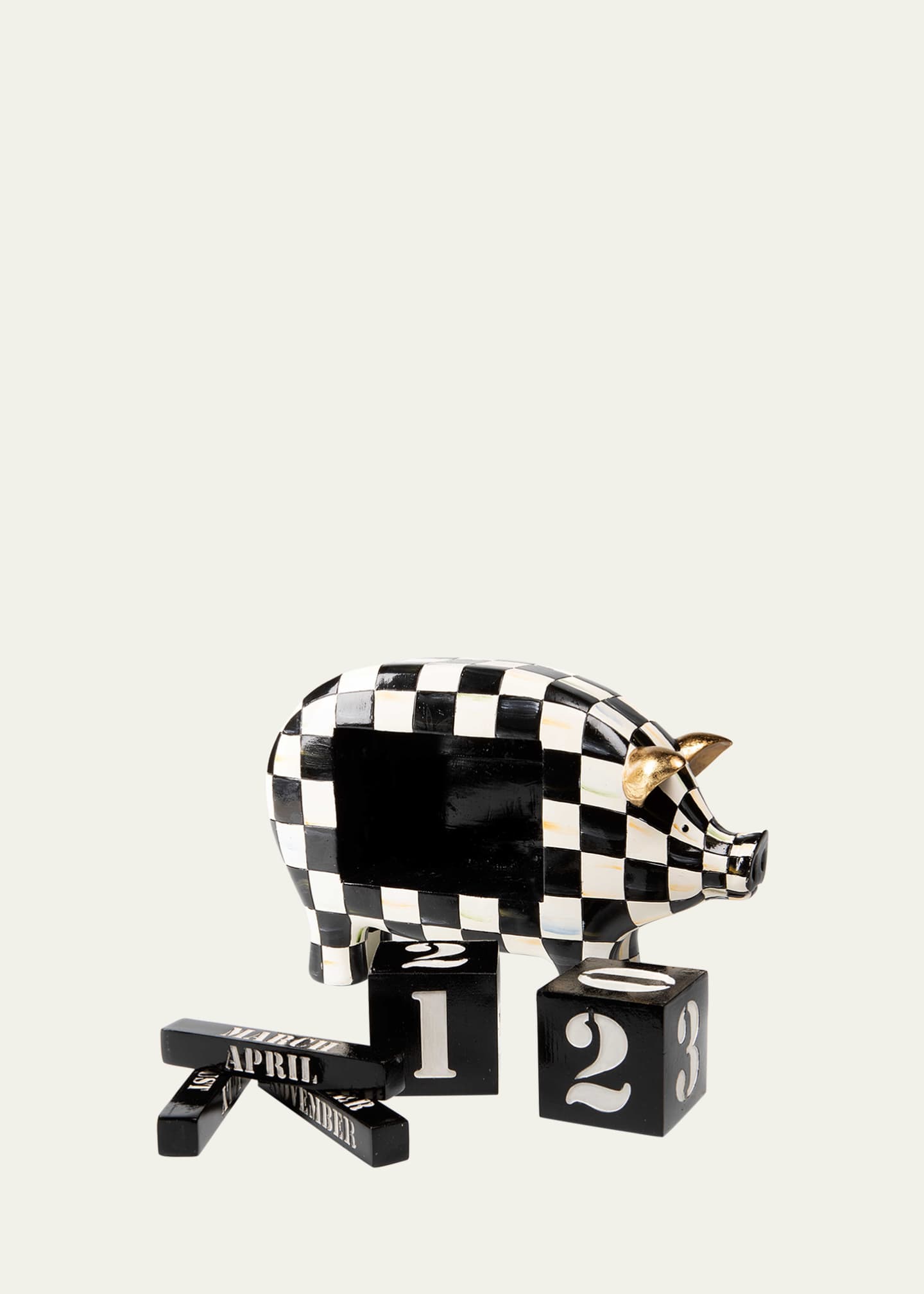 MacKenzie Childs Pig Everlasting Calendar Bergdorf Goodman