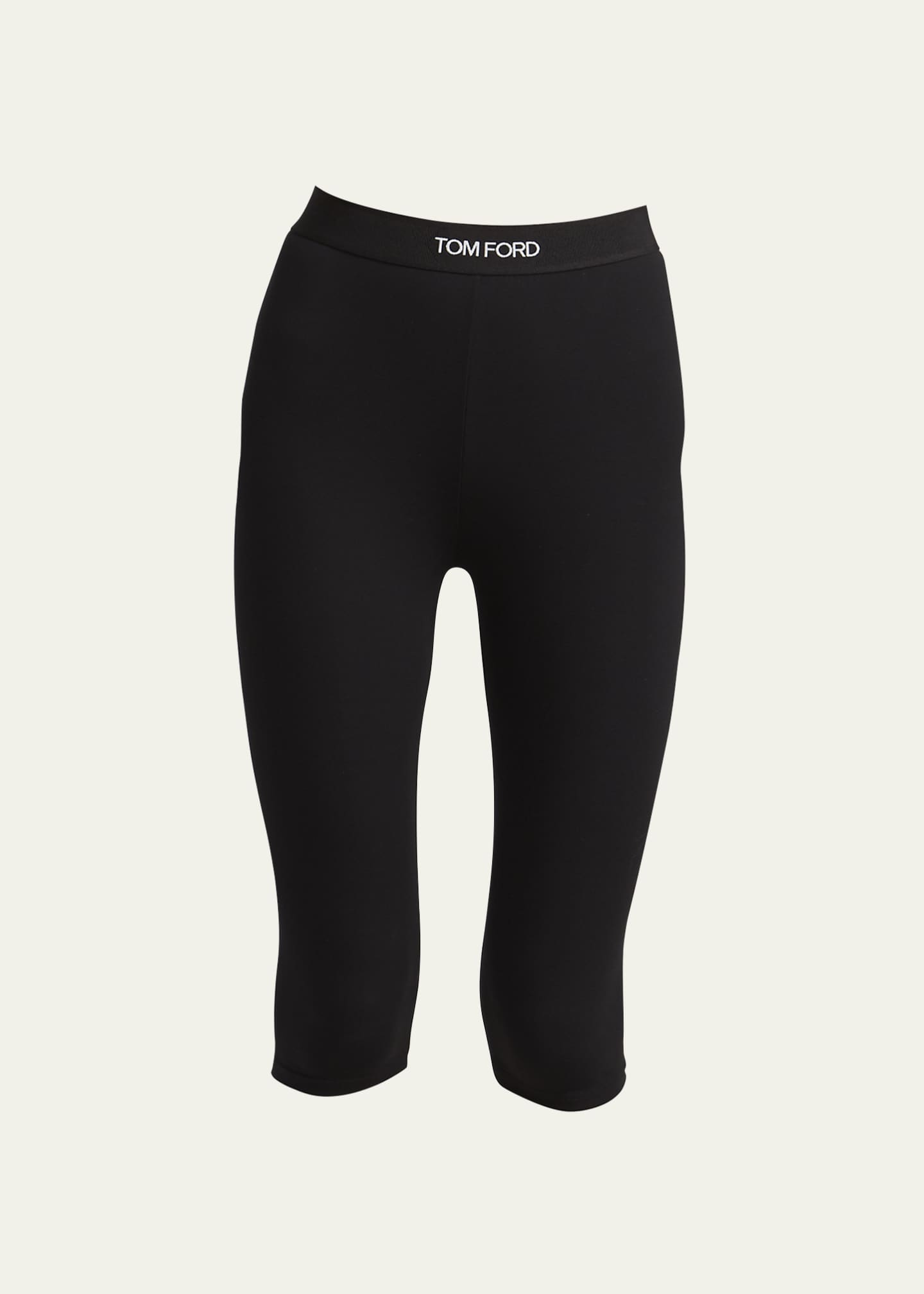 TOM FORD Logo-Trim Leather Leggings - Bergdorf Goodman