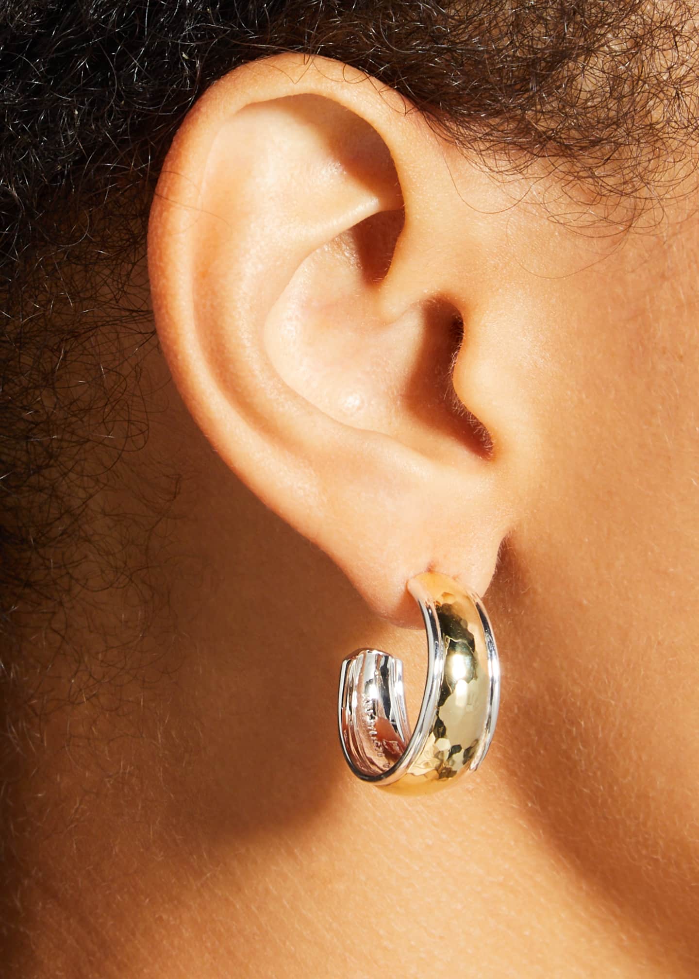 Ippolita Tapperd Dome Hoop Earrings in Chimera Image 2 of 4
