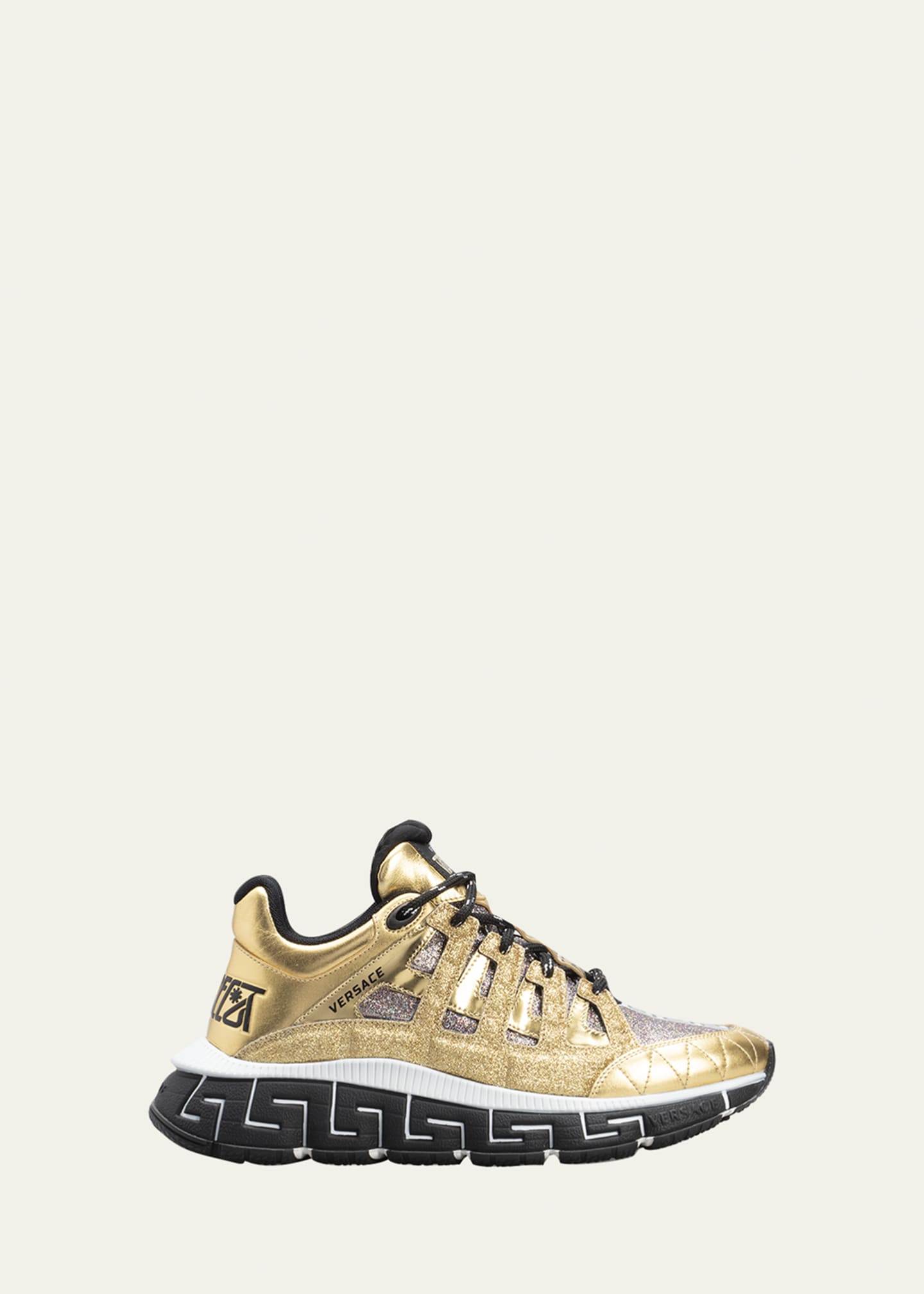 Versace glitter sneakers new arrivals