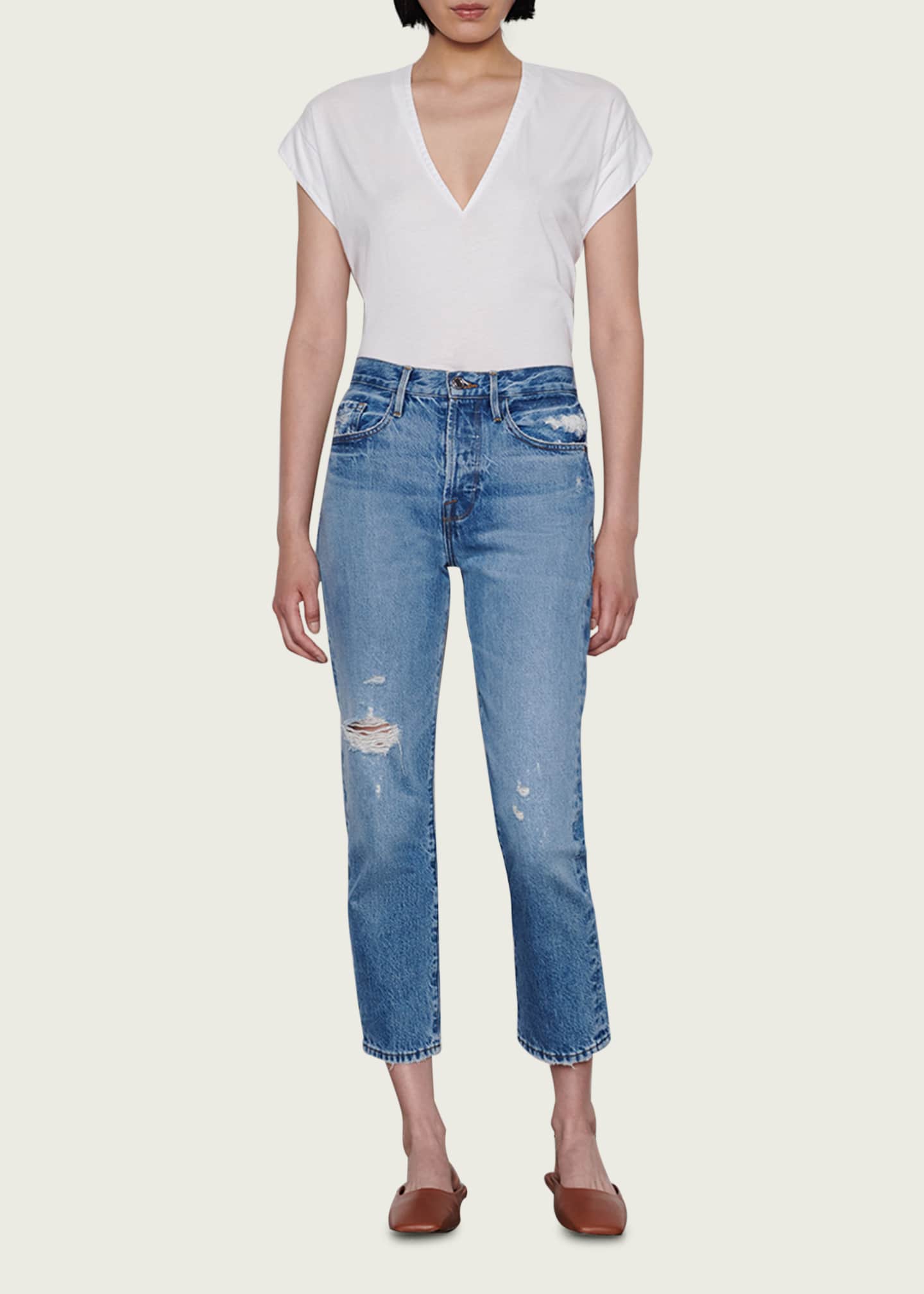 FRAME Le Original Cropped Jeans Bergdorf Goodman