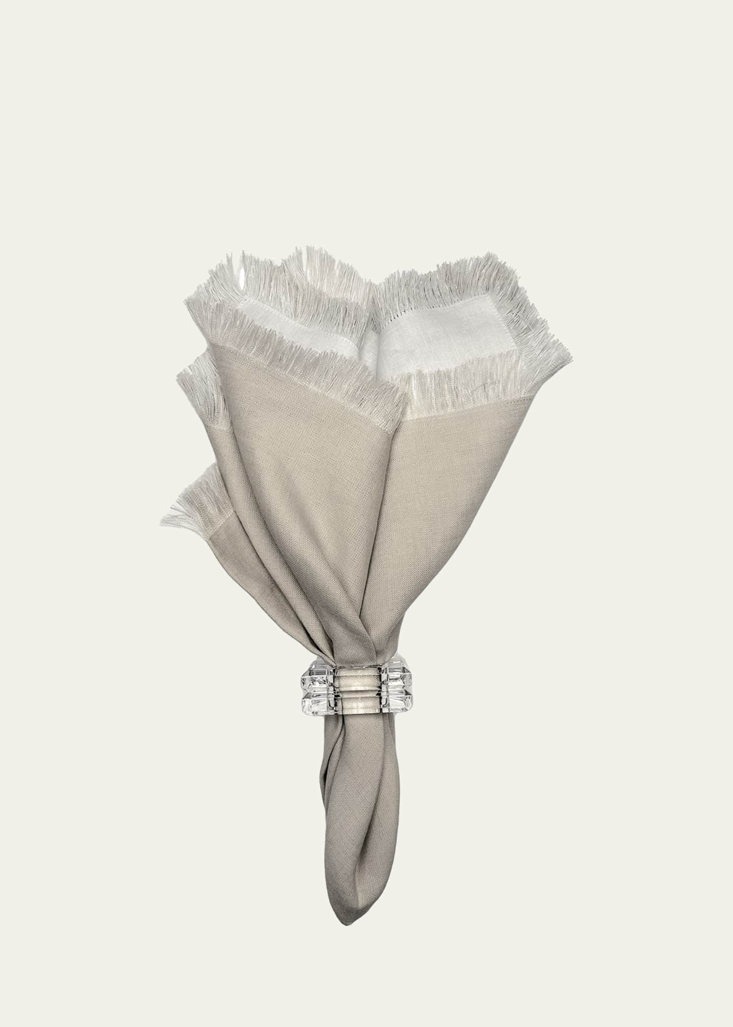 Tina Chen Designs Double-Sided Fringe Napkin