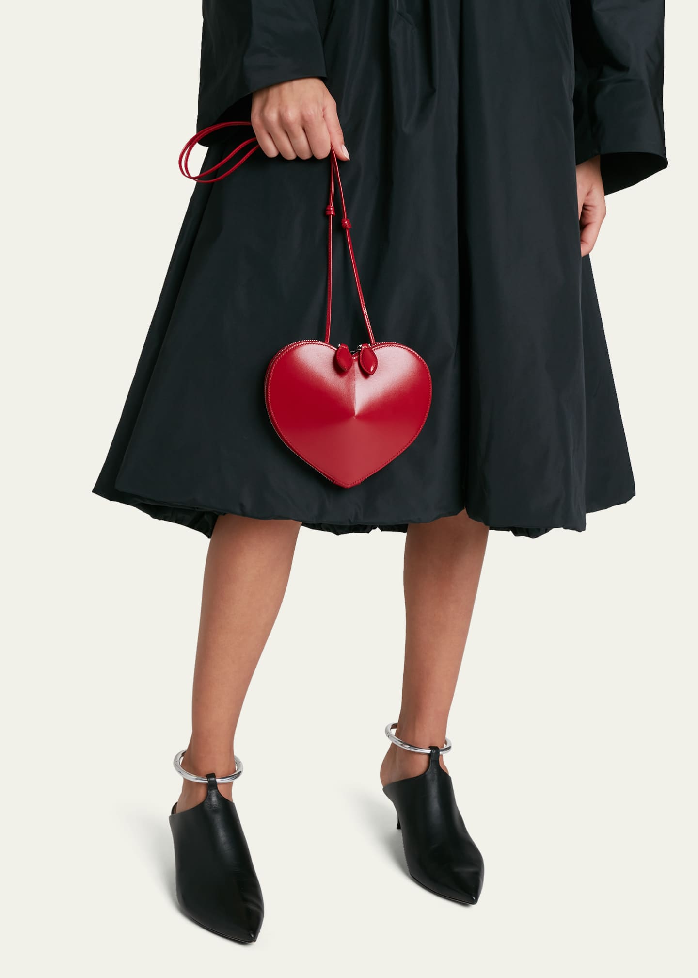 Alaia Heart Leather Shoulder Bag