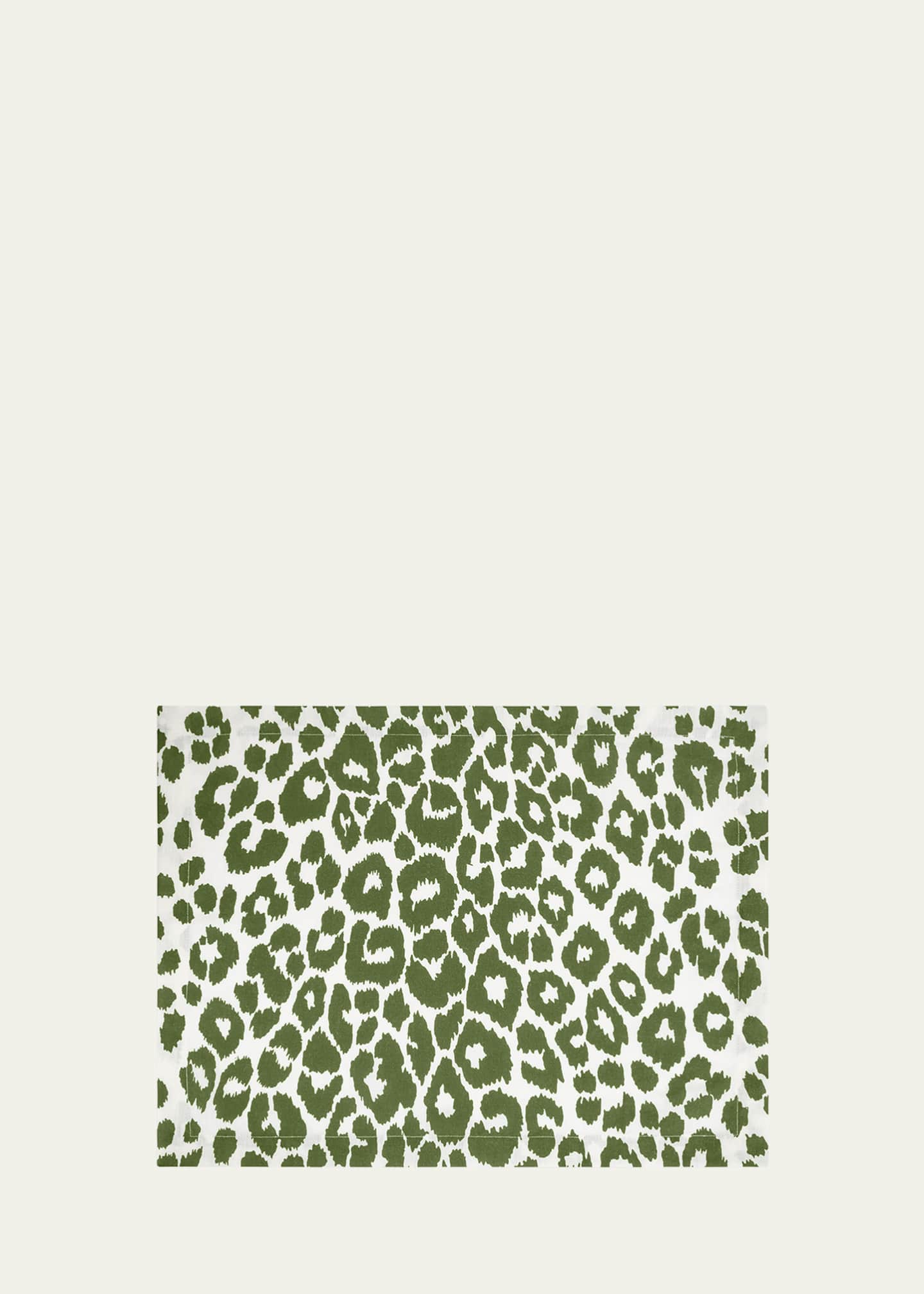 Matouk Schumacher Iconic Leopard Placemats, Set of 4 Bergdorf Goodman