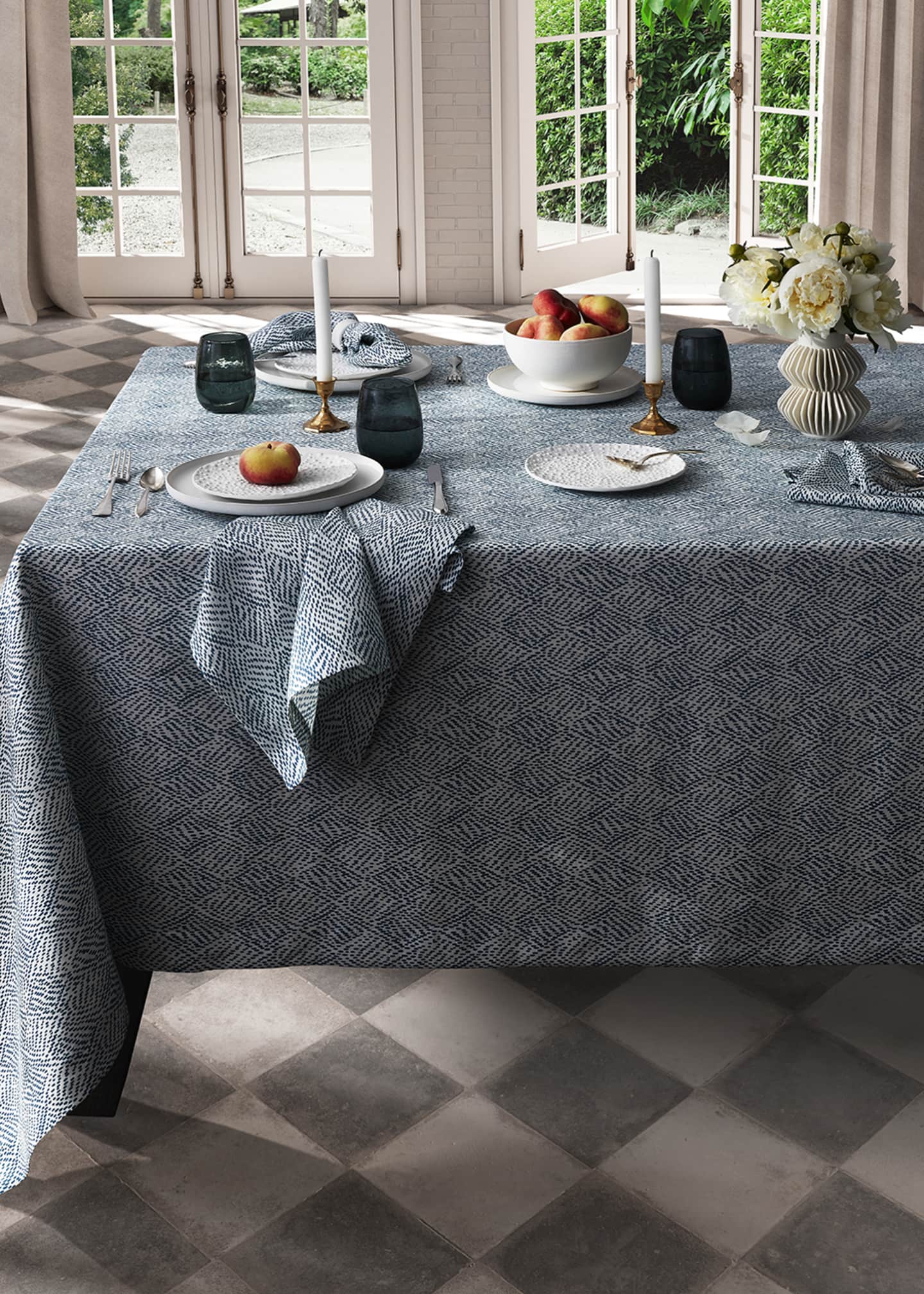 Matouk Schumacher Duma Diamond Placemats, Set of 4 Bergdorf Goodman