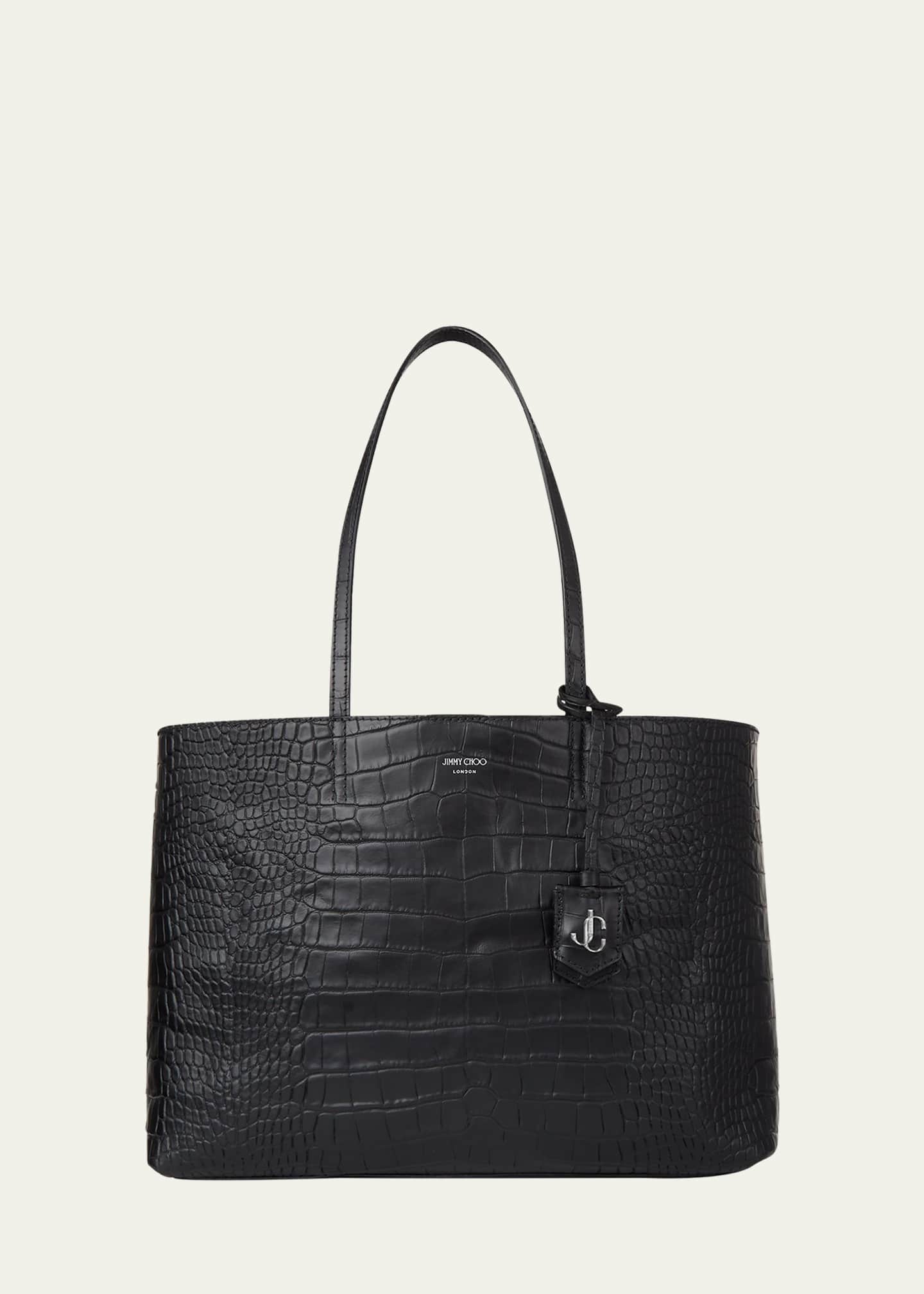 Jimmy Choo Nine2Five EastWest CrocEmbossed Tote Bag Bergdorf Goodman