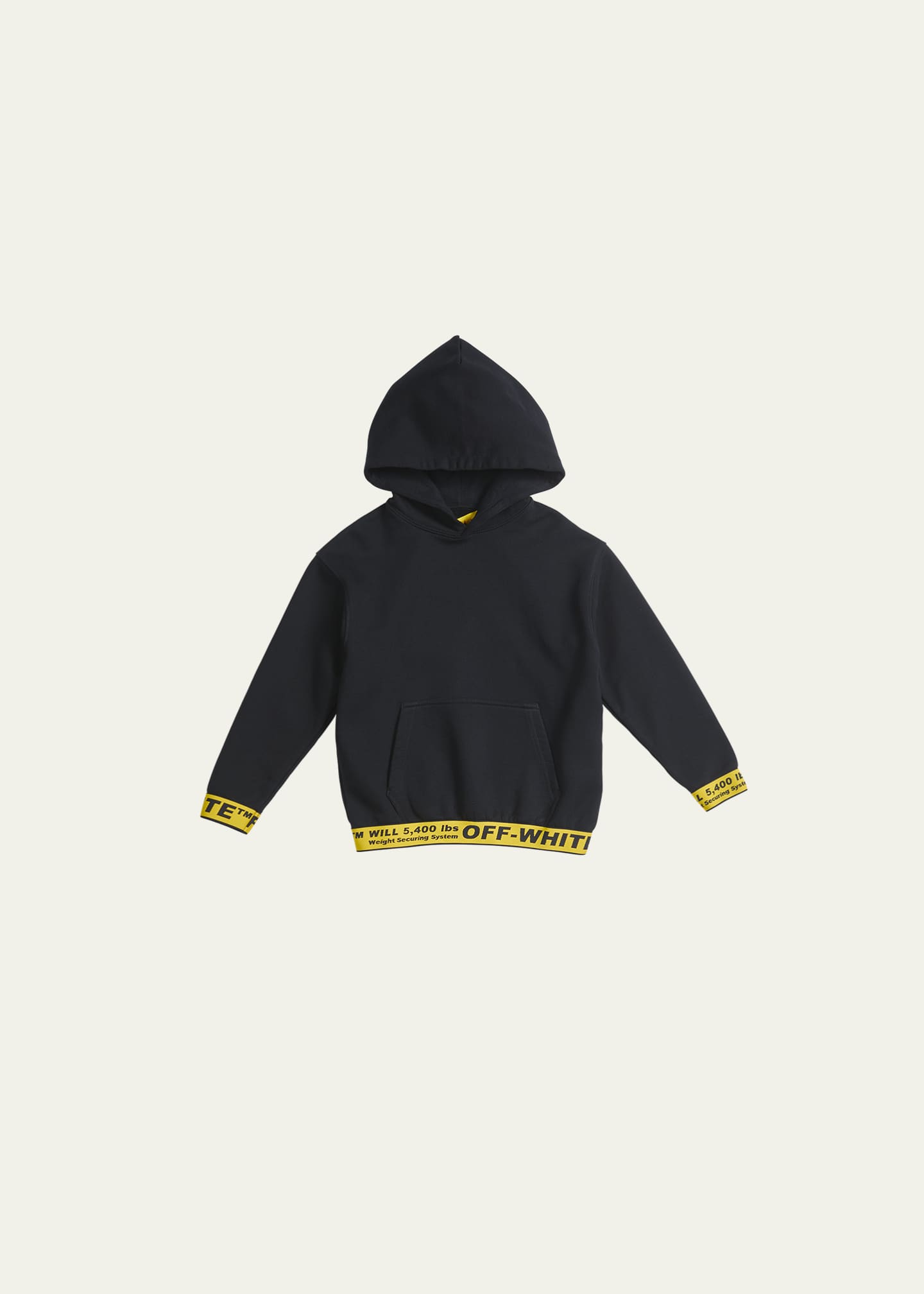 Off-White Boy's Logo-Tape Pullover Hoodie, Size 4-10 - Bergdorf Goodman