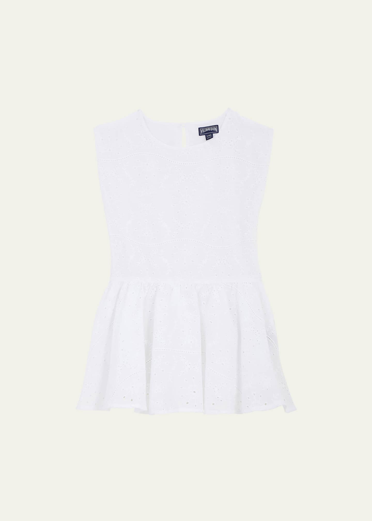 VILEBREQUIN Girls Viscose Shiny Dress Herbier
