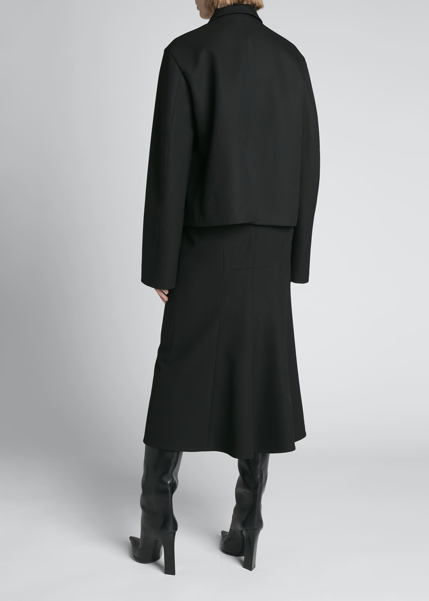 Deconstructed Wool Barathea Jacket