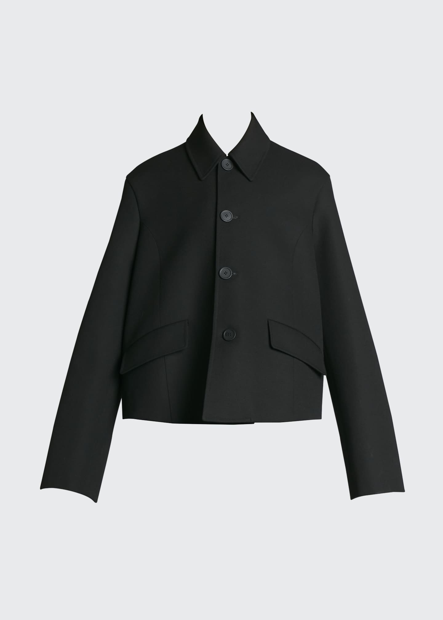 Deconstructed Wool Barathea Jacket