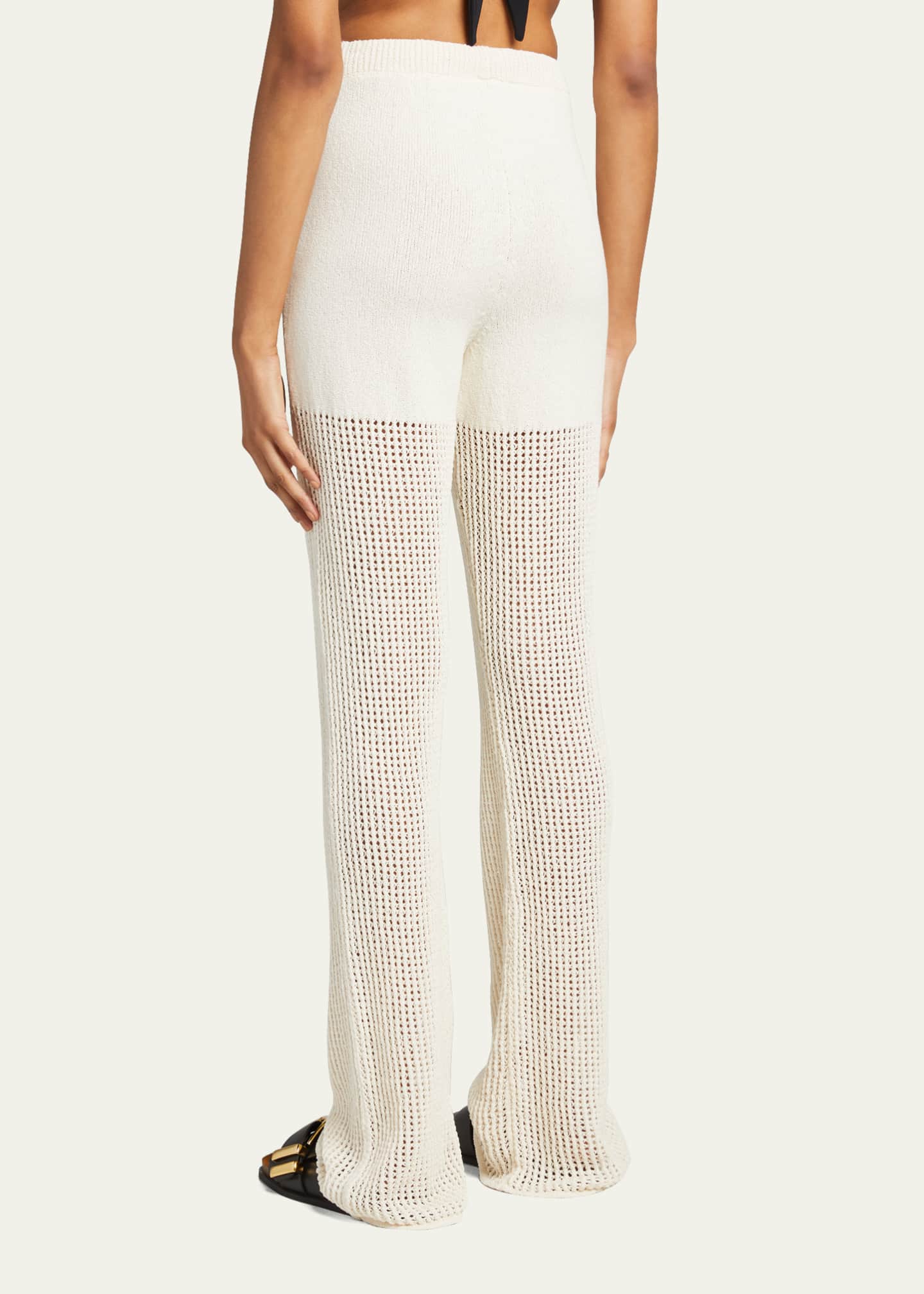 Nanushka Kaela Full-Length Coverup Crochet Pants Image 2 of 5