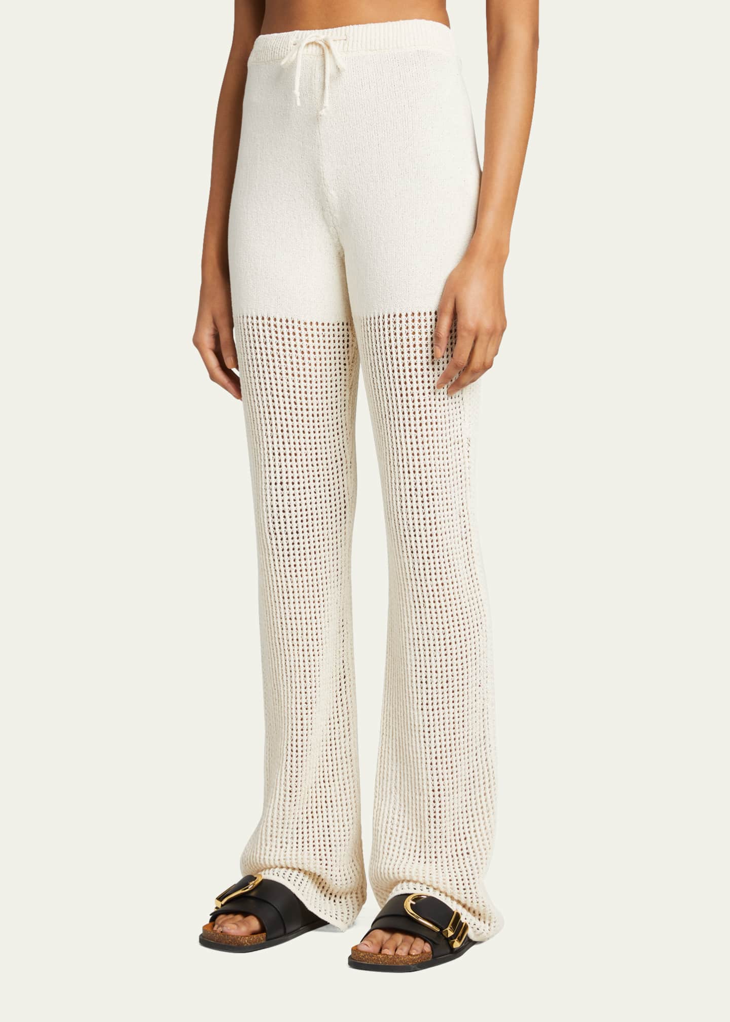 Nanushka Kaela Full-Length Coverup Crochet Pants Image 3 of 5