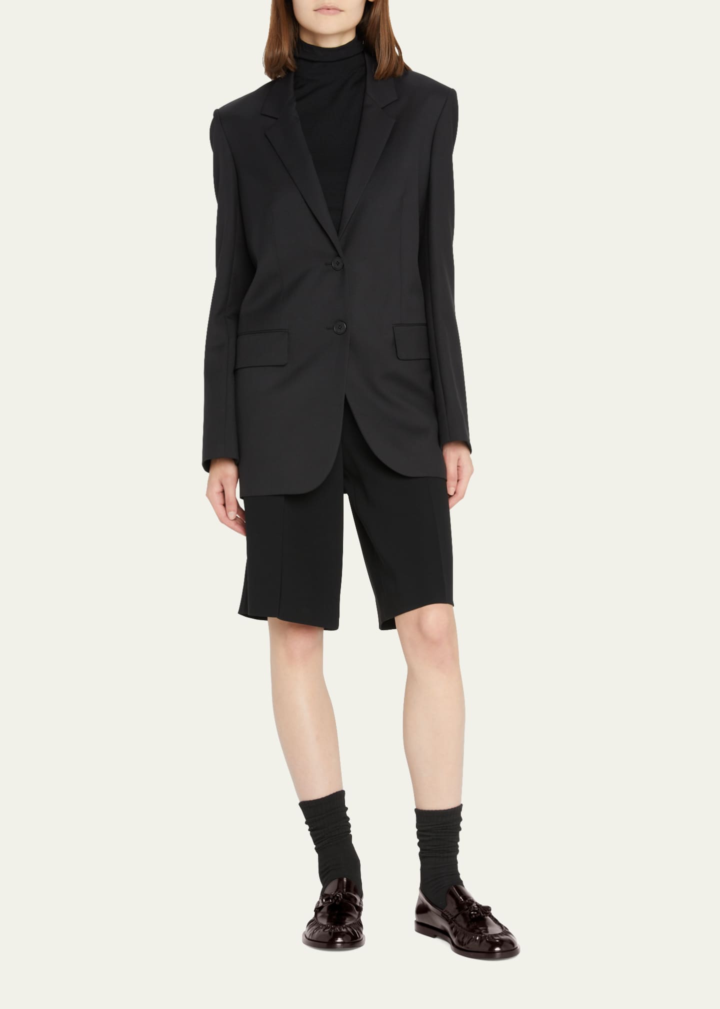 Calfskin Tassel Boyfriend Loafers