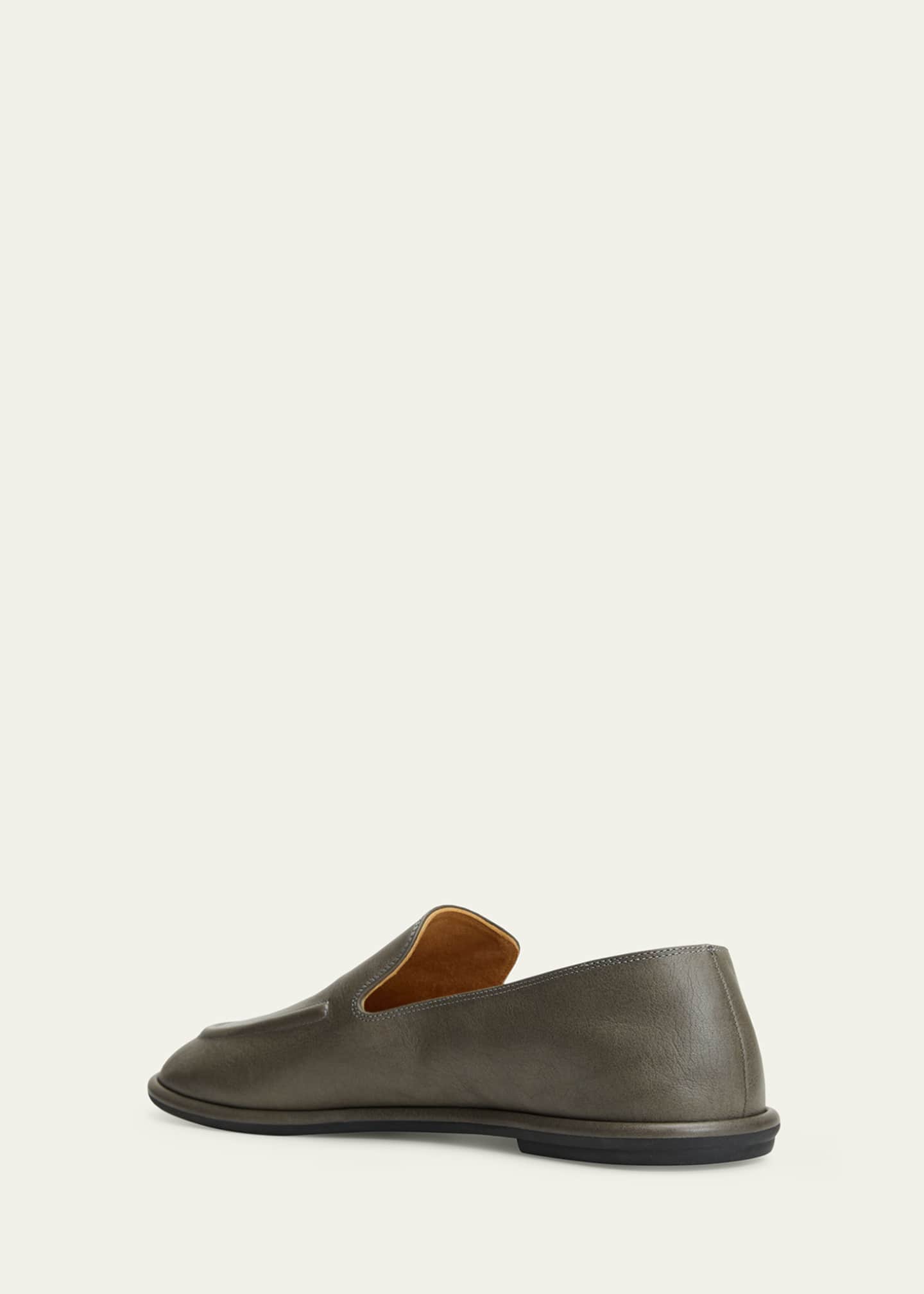 THE ROW Canal Leather SlipOn Loafers Bergdorf Goodman
