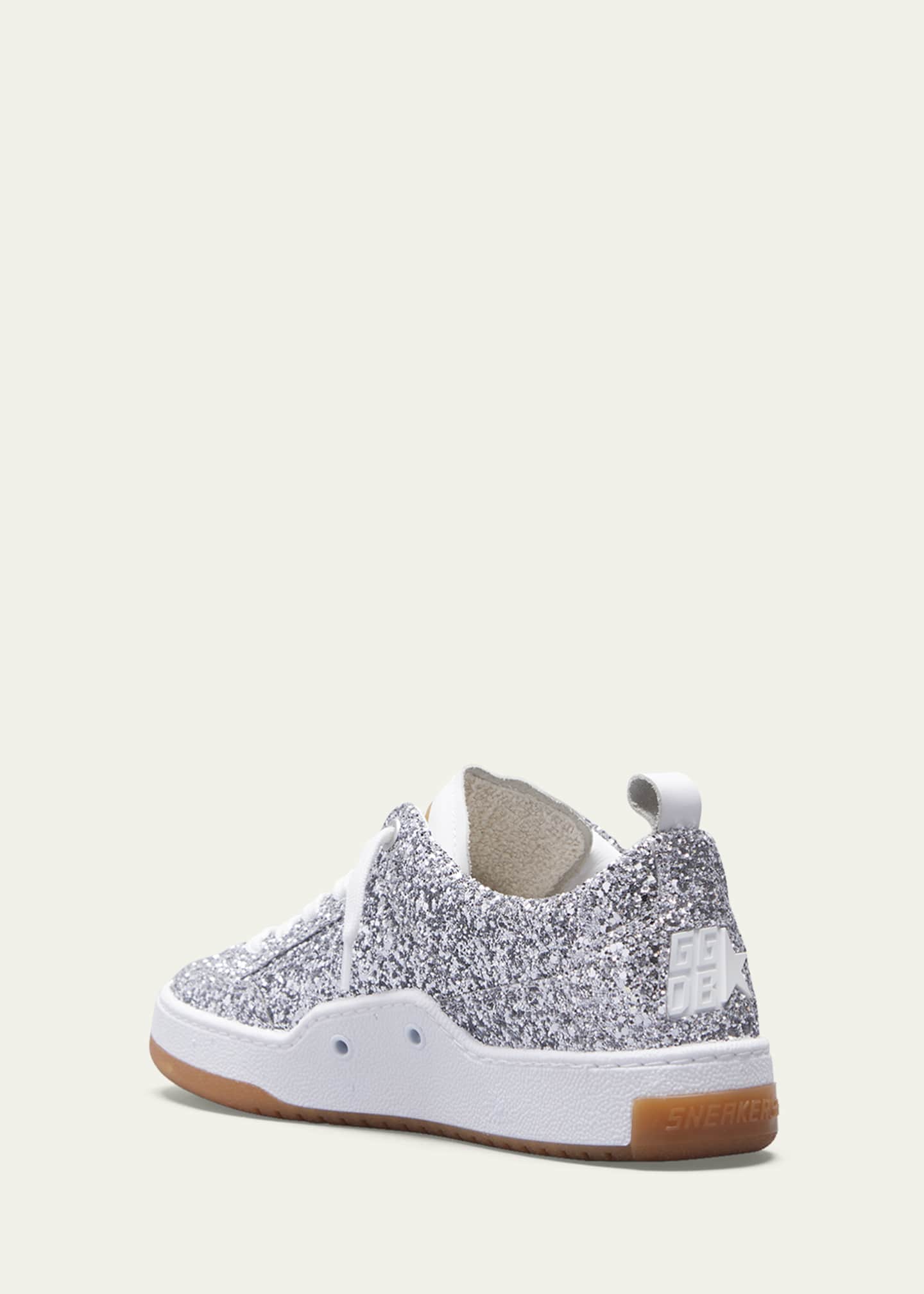 Golden Goose Yeah Glitter Upper Leather Tongue And Star Sneakers Image 2 of 3