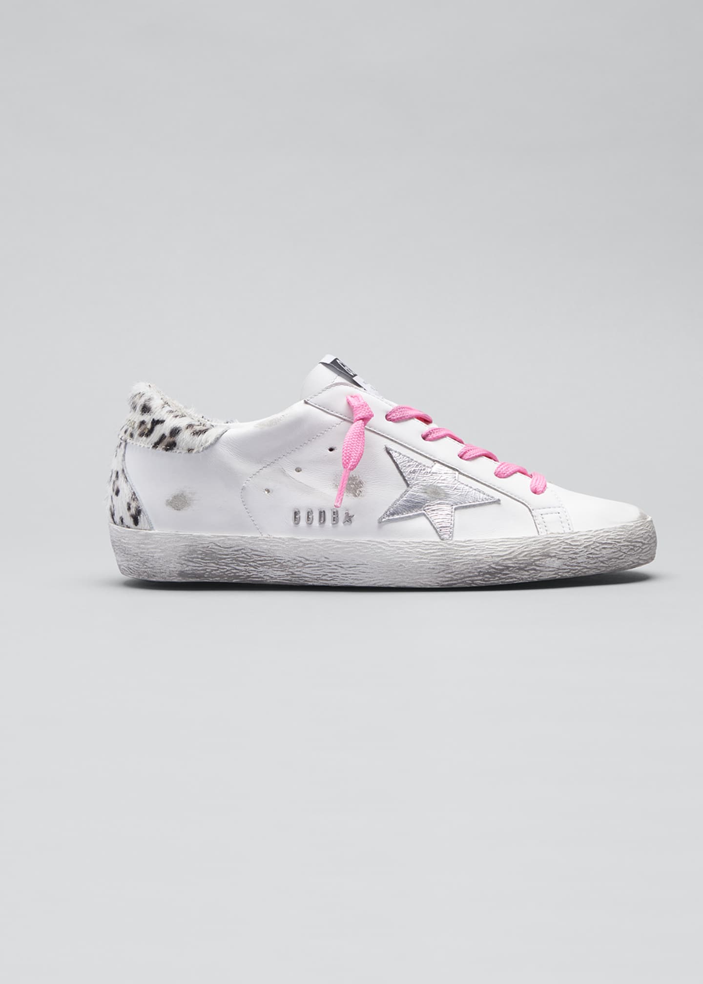 leather leopard sneakers