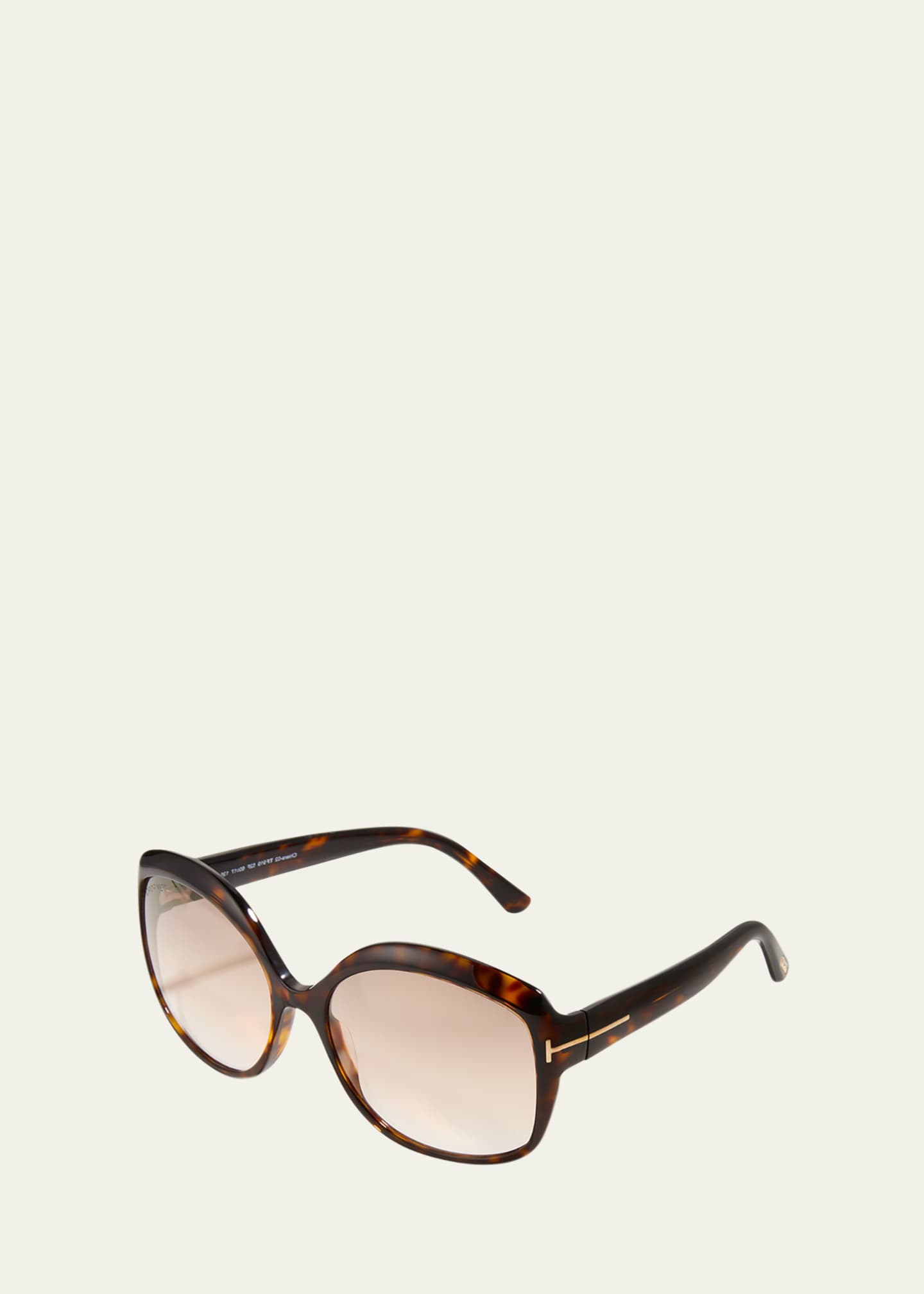 TOM FORD Chiara Round Plastic & Acetate Sunglasses - Bergdorf Goodman