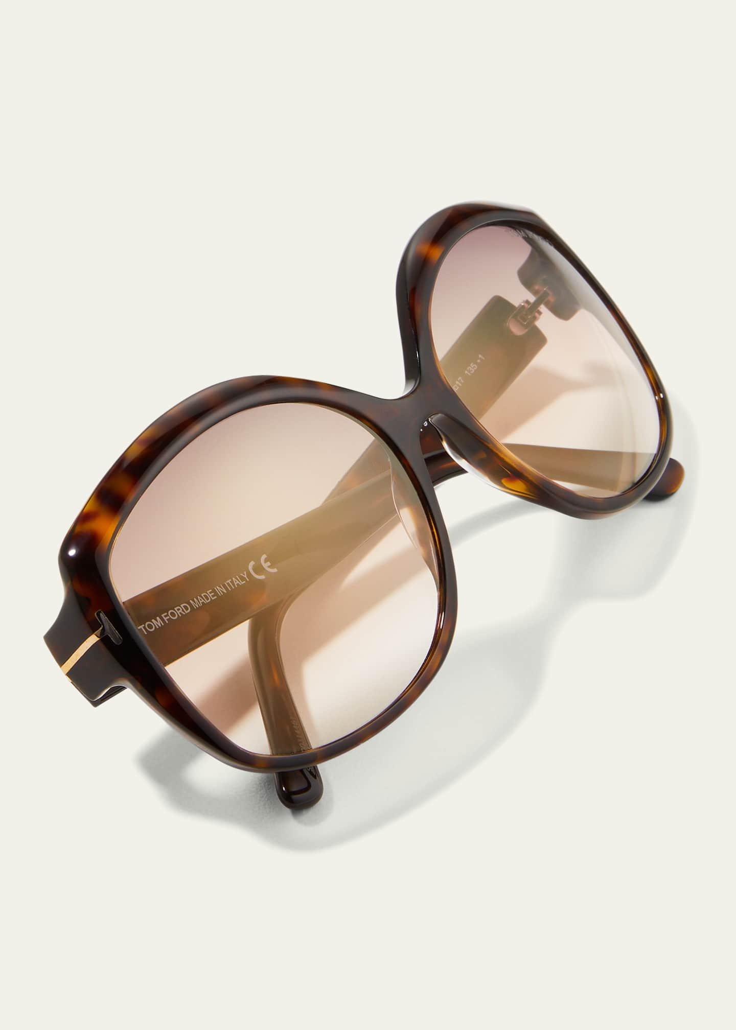 TOM FORD Chiara Round Plastic & Acetate Sunglasses - Bergdorf Goodman