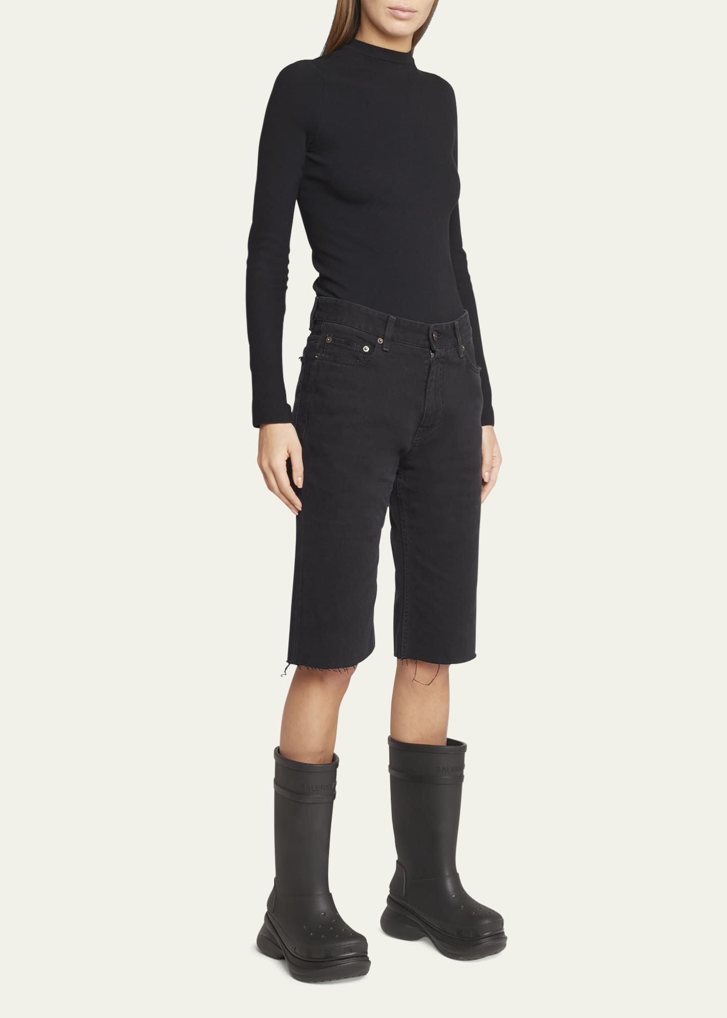 Balenciaga x Croc Rubber Rain Boots - Bergdorf Goodman