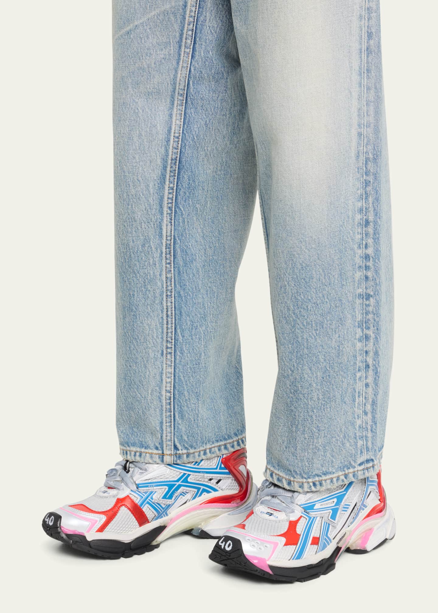 balenciaga colorblock race sneakers